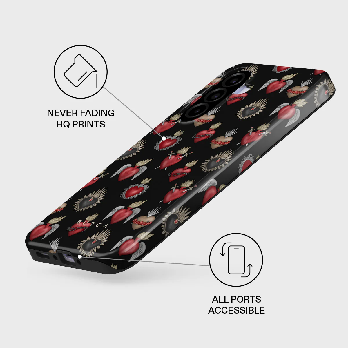Sworn Hearts - Samsung Galaxy A37 5G Case - Image 3