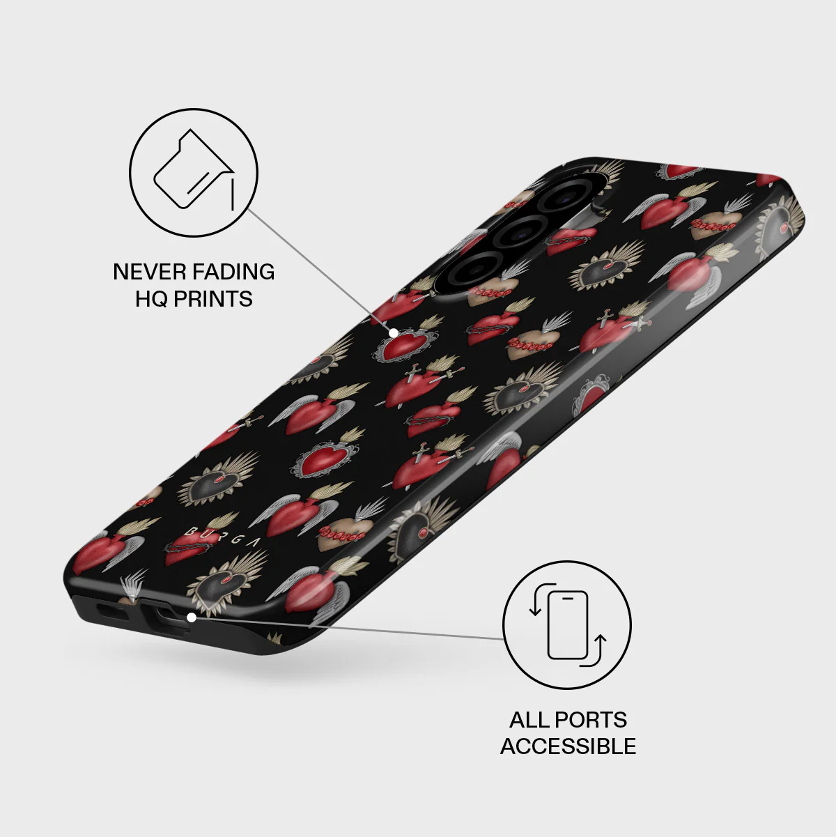Sworn Hearts - Samsung Galaxy A57 5G Case - Image 3