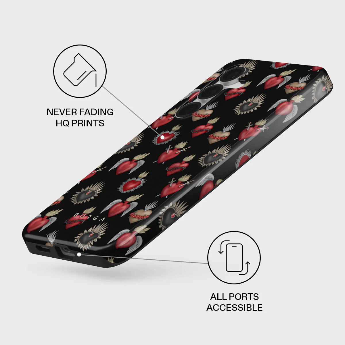 Sworn Hearts - Samsung Galaxy S25 FE Case - Image 3