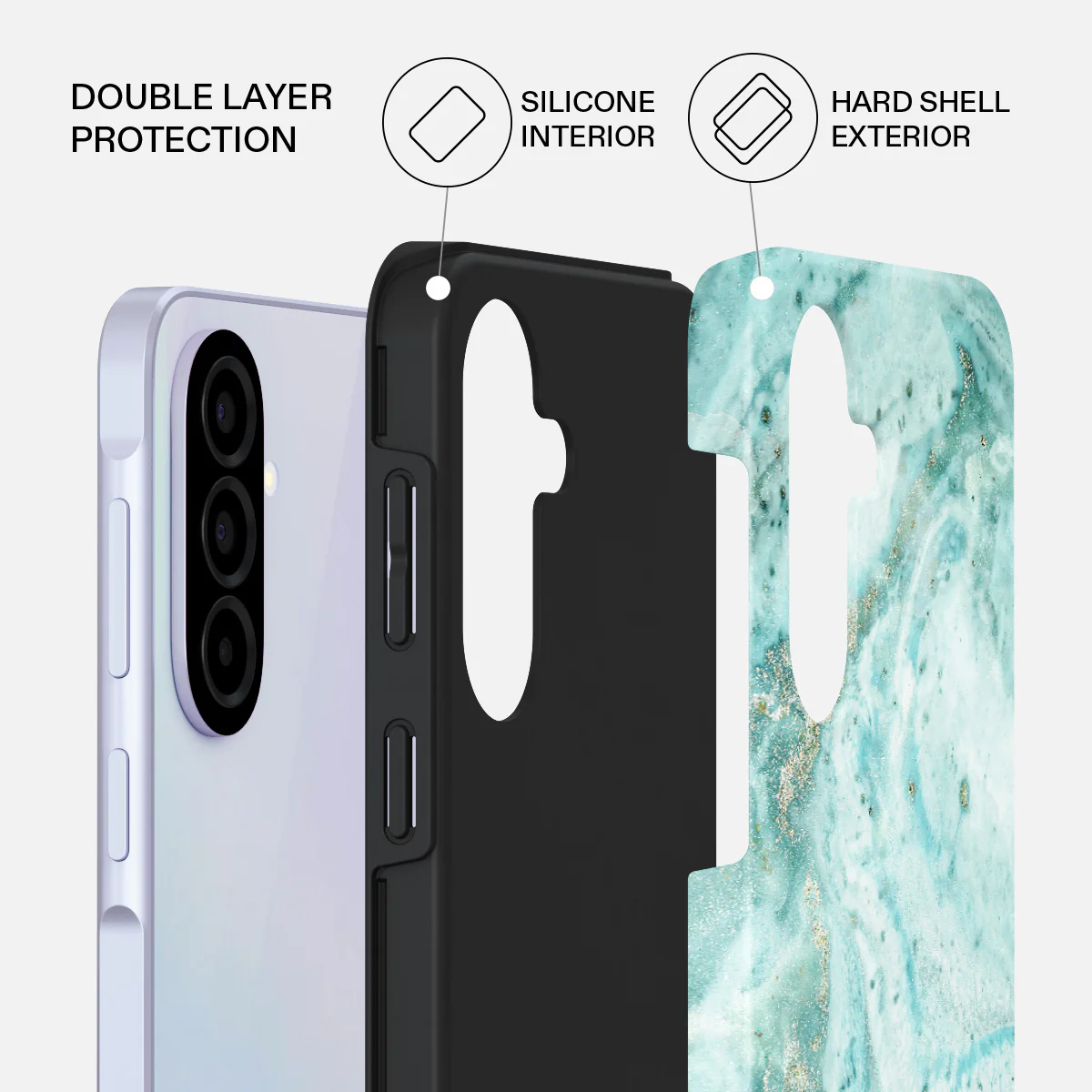 Uluwatu Waves - Teal Samsung Galaxy A37 5G Case - Image 2