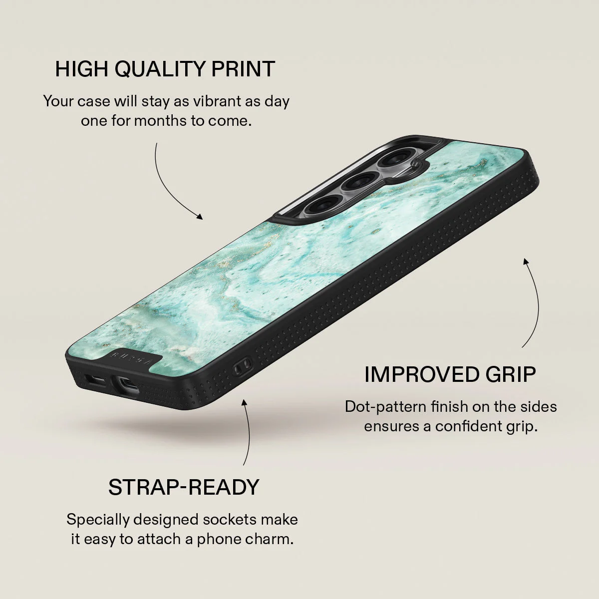 Uluwatu Waves - Teal Samsung Galaxy S26 Case - Image 16