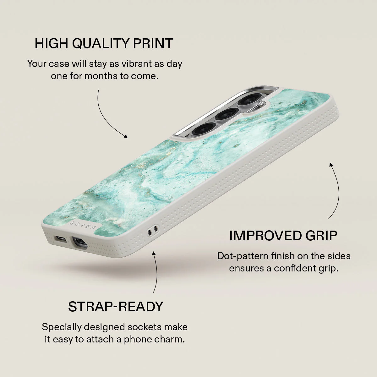 Uluwatu Waves - Teal Samsung Galaxy S26 Case - Image 37