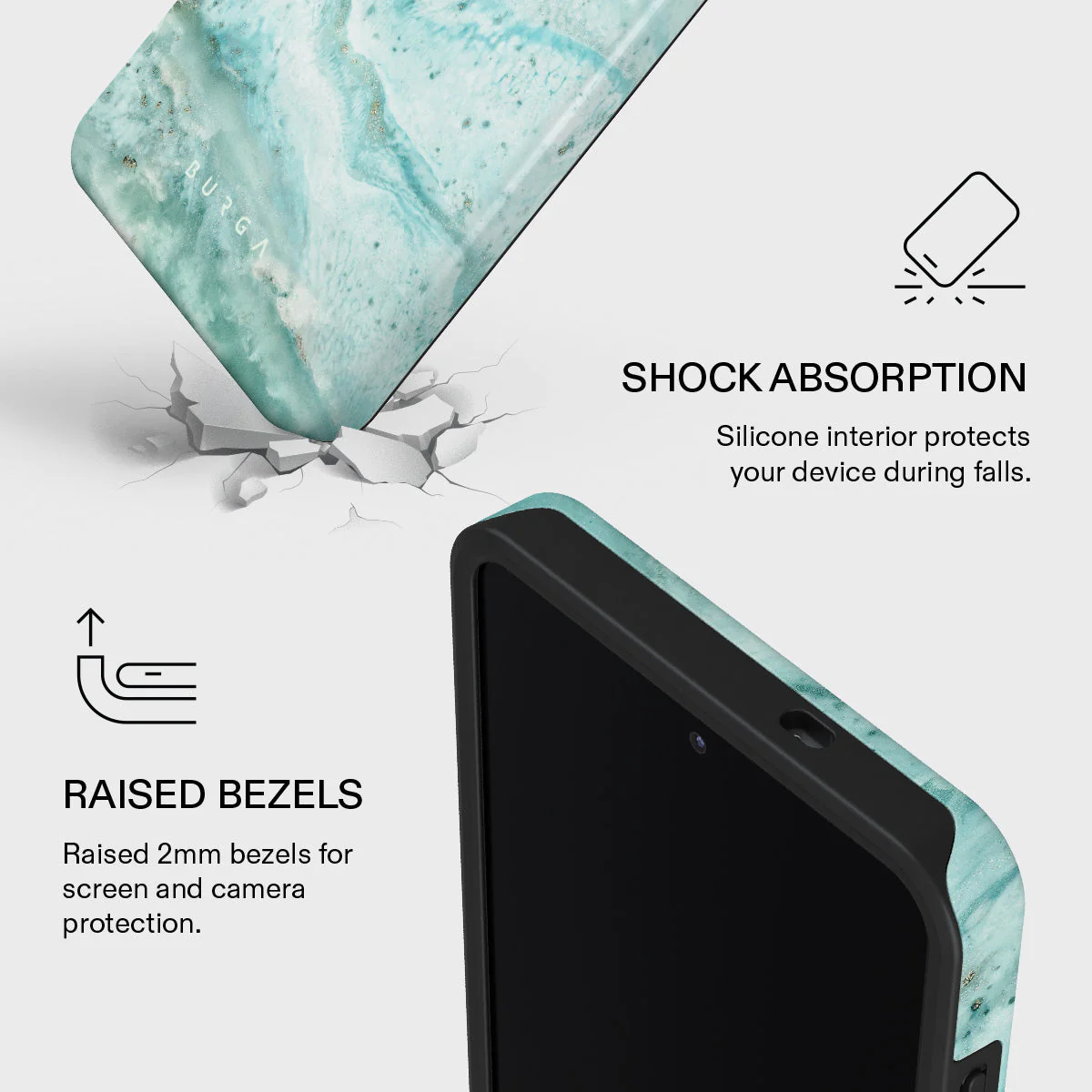 Uluwatu Waves - Teal Samsung Galaxy S26 Case - Image 4