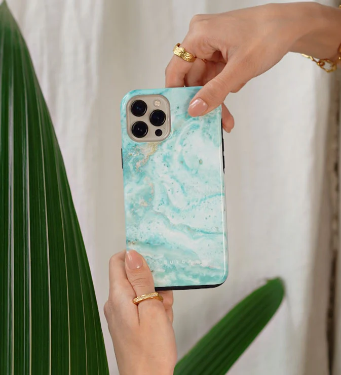 Uluwatu Waves - Teal Samsung Galaxy S26 Case - Image 40