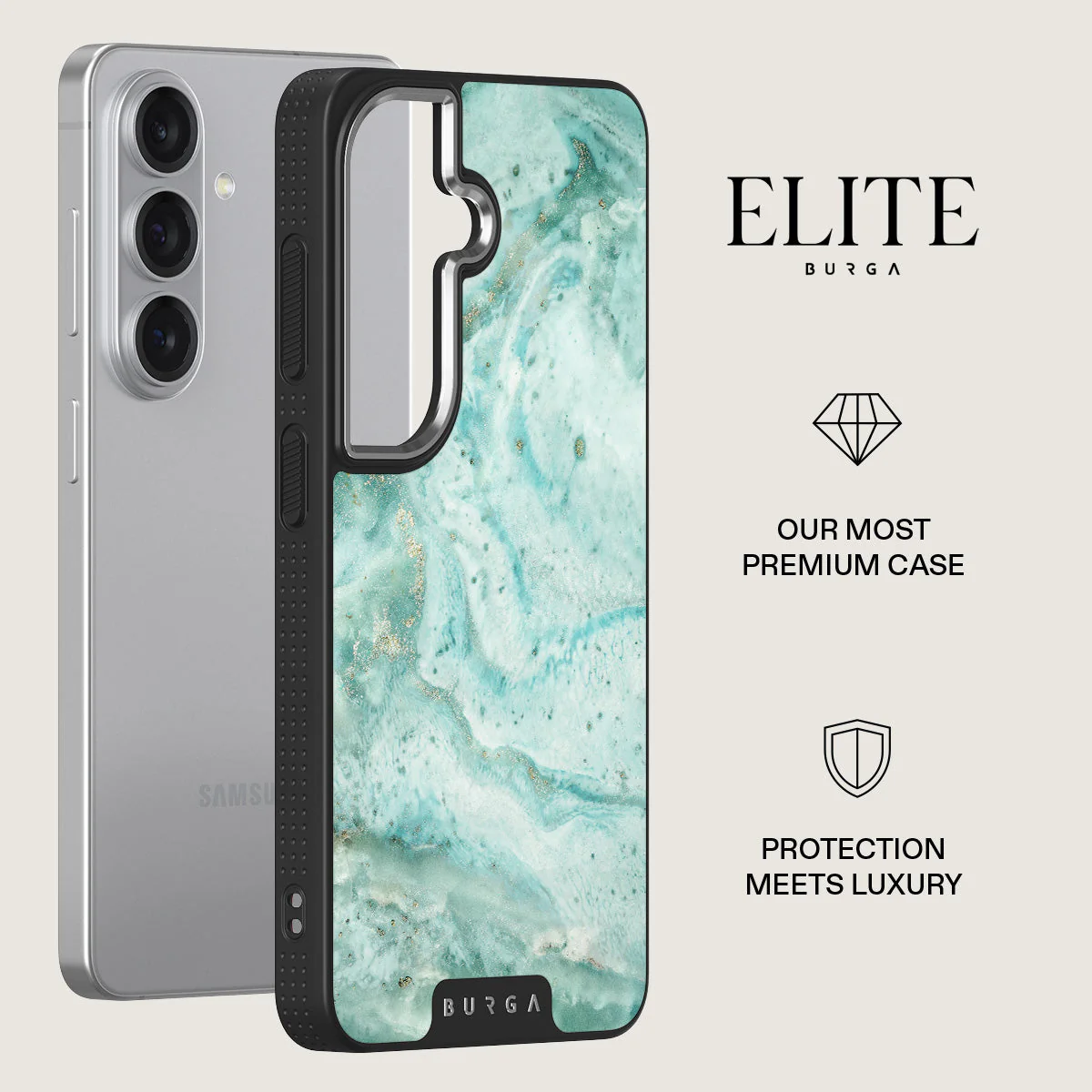 Uluwatu Waves - Teal Samsung Galaxy S26 Plus Case - Image 20