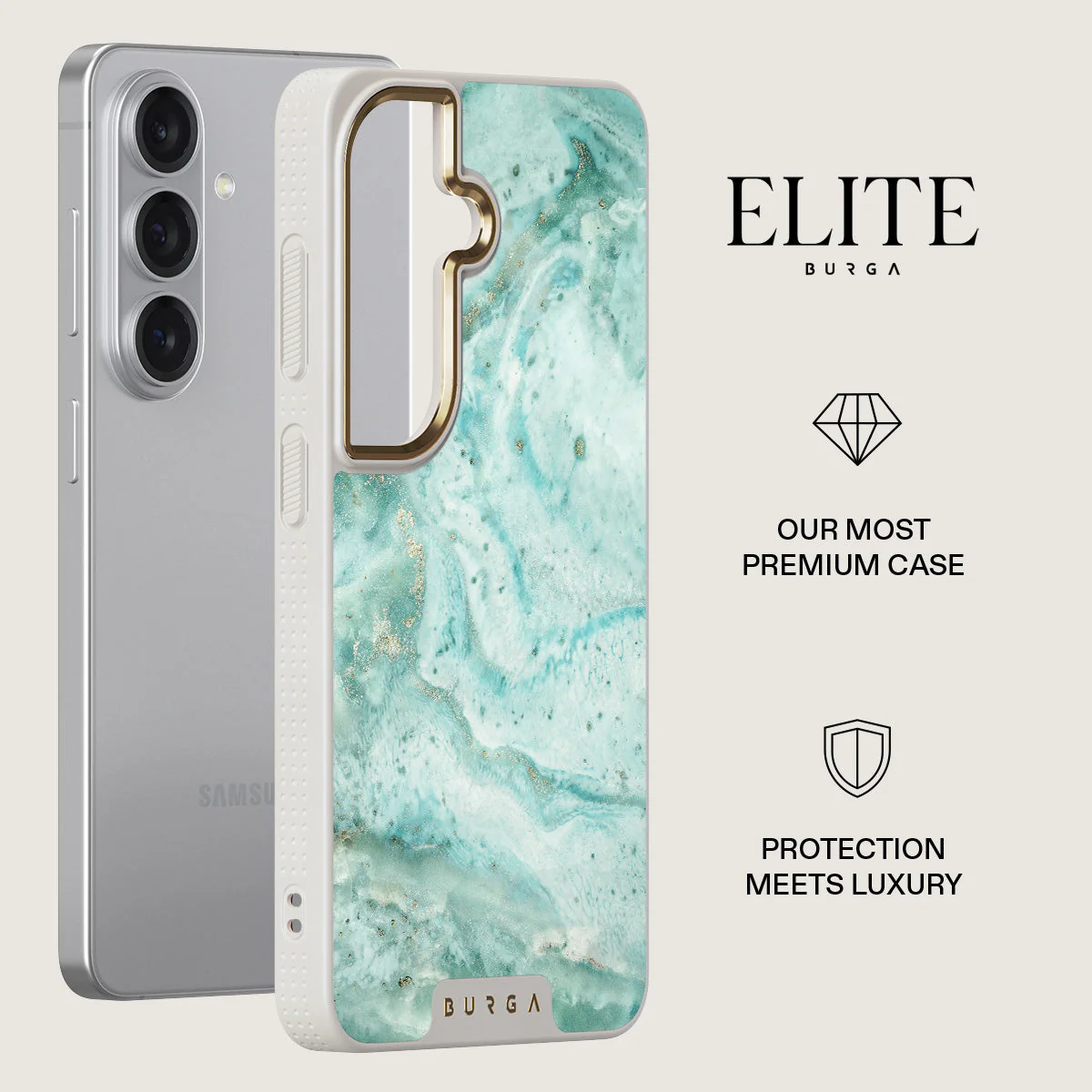 Uluwatu Waves - Teal Samsung Galaxy S26 Plus Case - Image 27