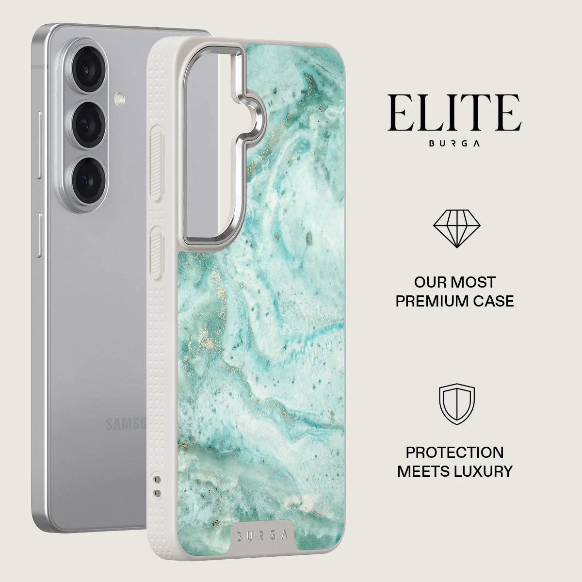 Uluwatu Waves - Teal Samsung Galaxy S26 Plus Case - Image 34