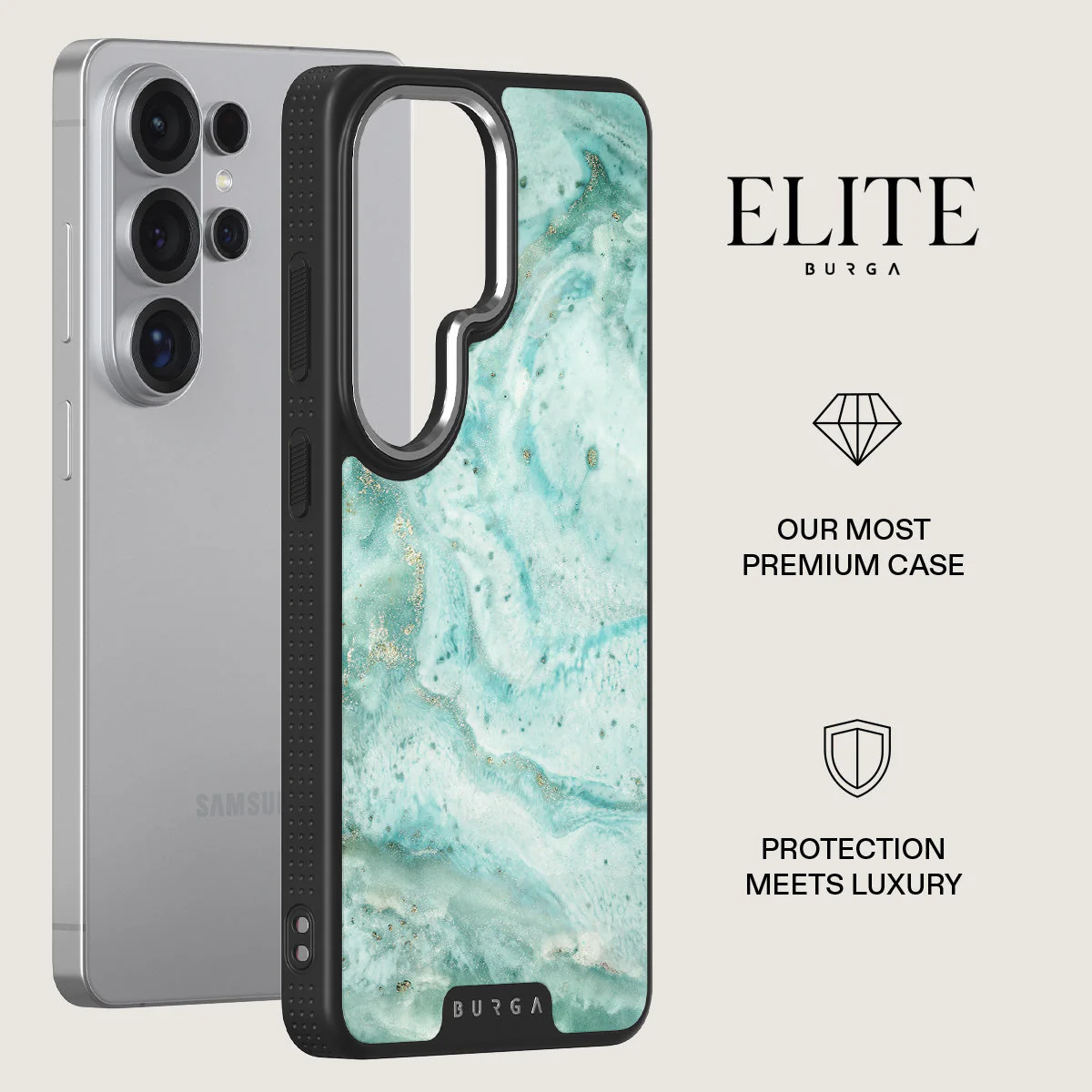 Uluwatu Waves - Teal Samsung Galaxy S26 Ultra Case - Image 20