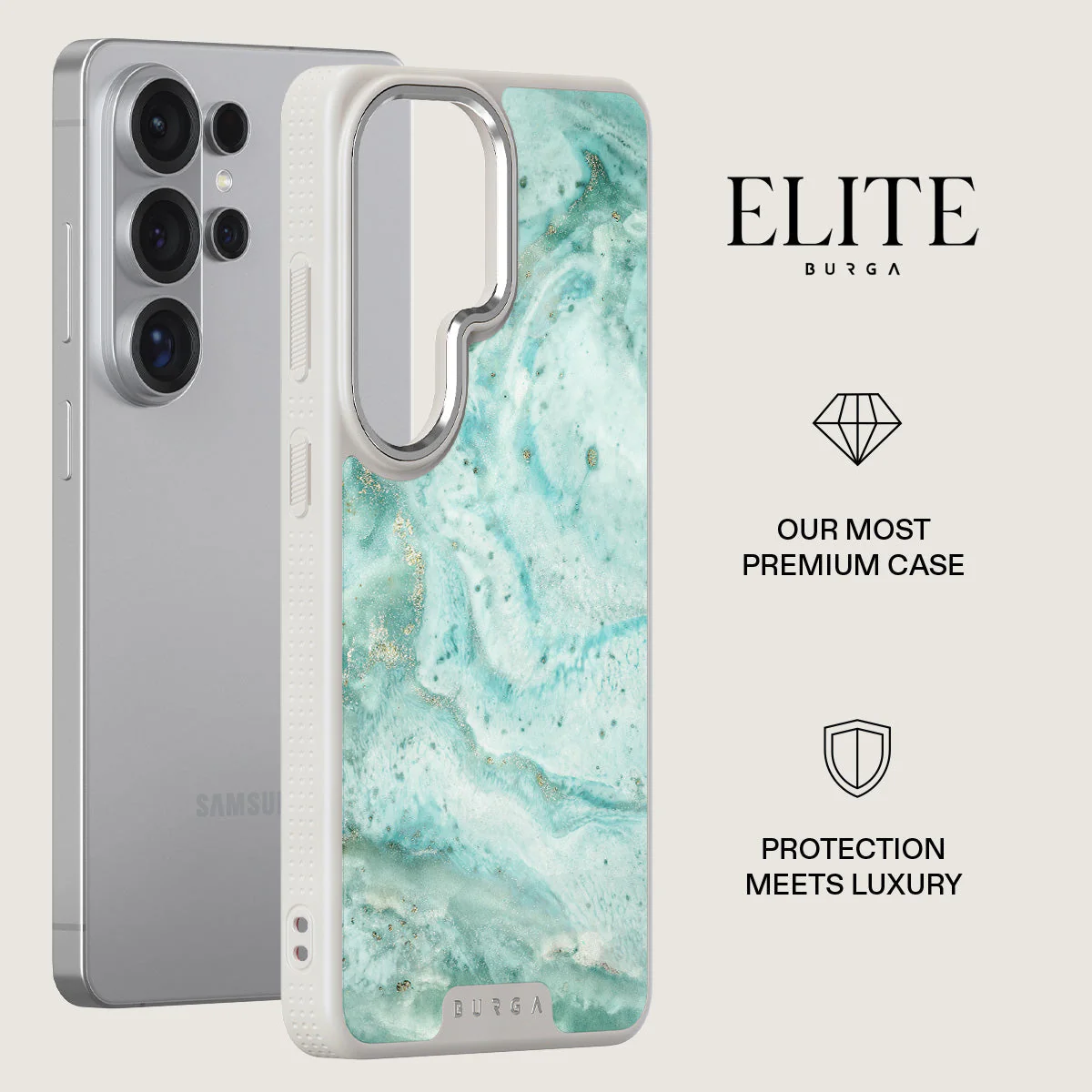 Uluwatu Waves - Teal Samsung Galaxy S26 Ultra Case - Image 34