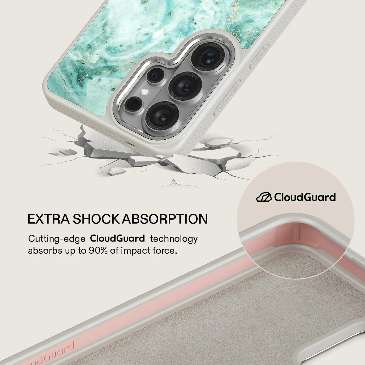 Uluwatu Waves - Teal Samsung Galaxy S26 Ultra Case - Image 35