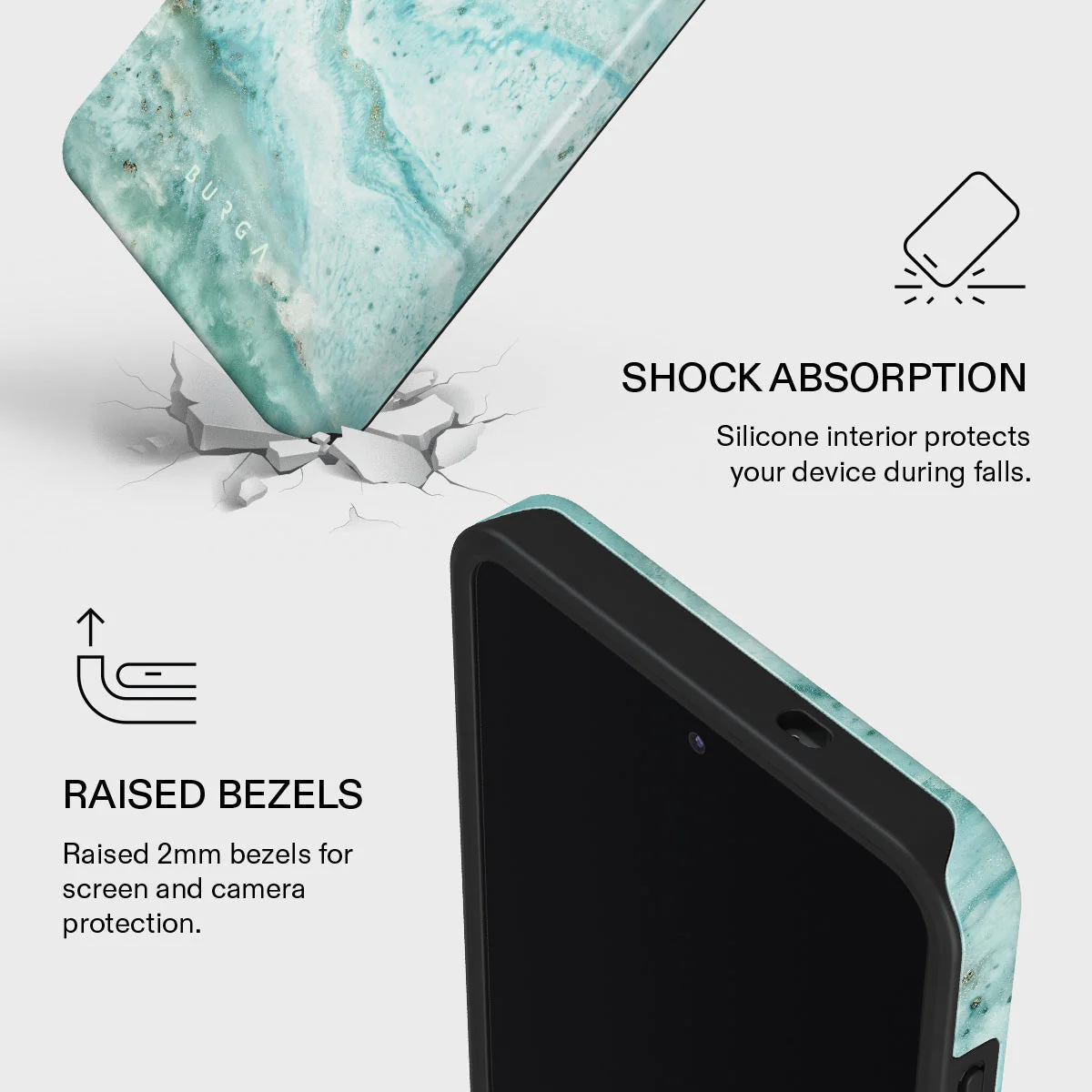 Uluwatu Waves - Teal Samsung Galaxy S26 Ultra Case - Image 4