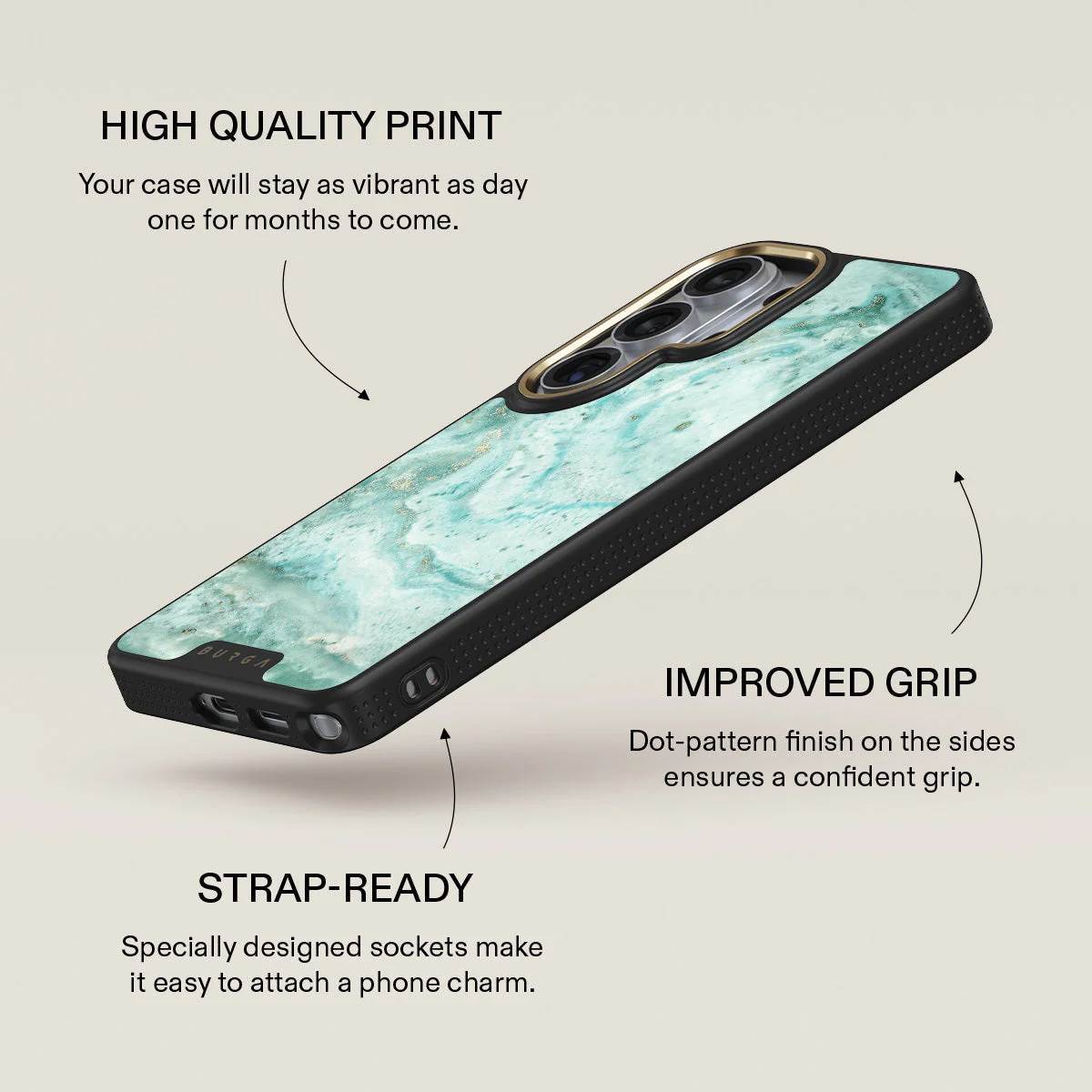 Uluwatu Waves - Teal Samsung Galaxy S26 Ultra Case - Image 9
