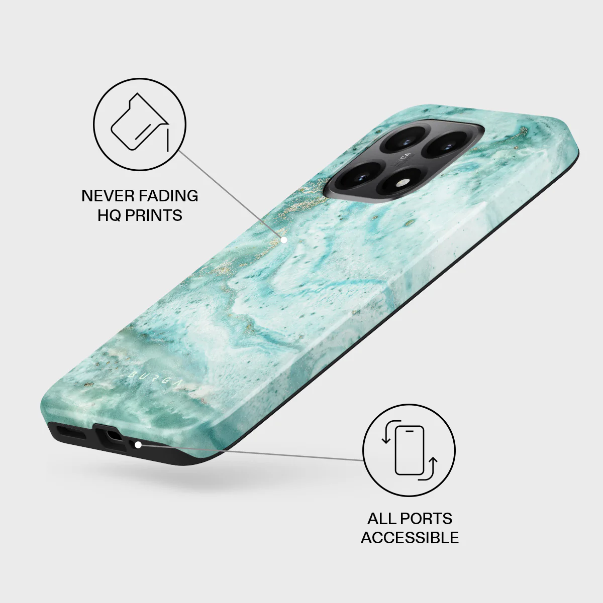 Uluwatu Waves - Teal Xiaomi 15T Case - Image 3