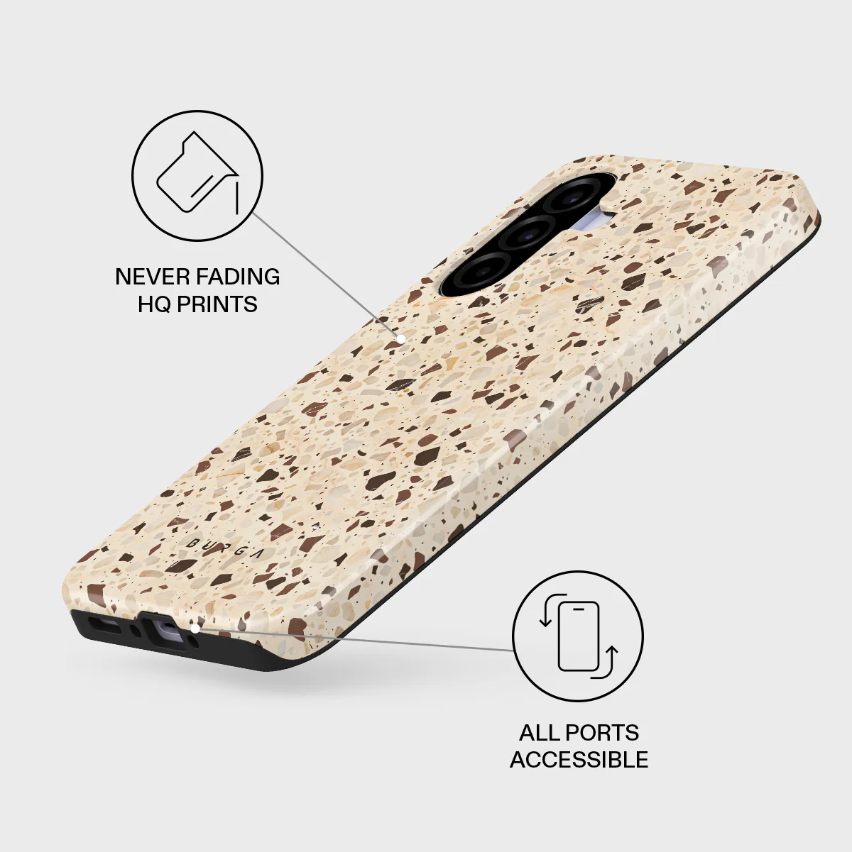 Distant Noise - Terazzo Samsung Galaxy A37 5G Case - Image 3