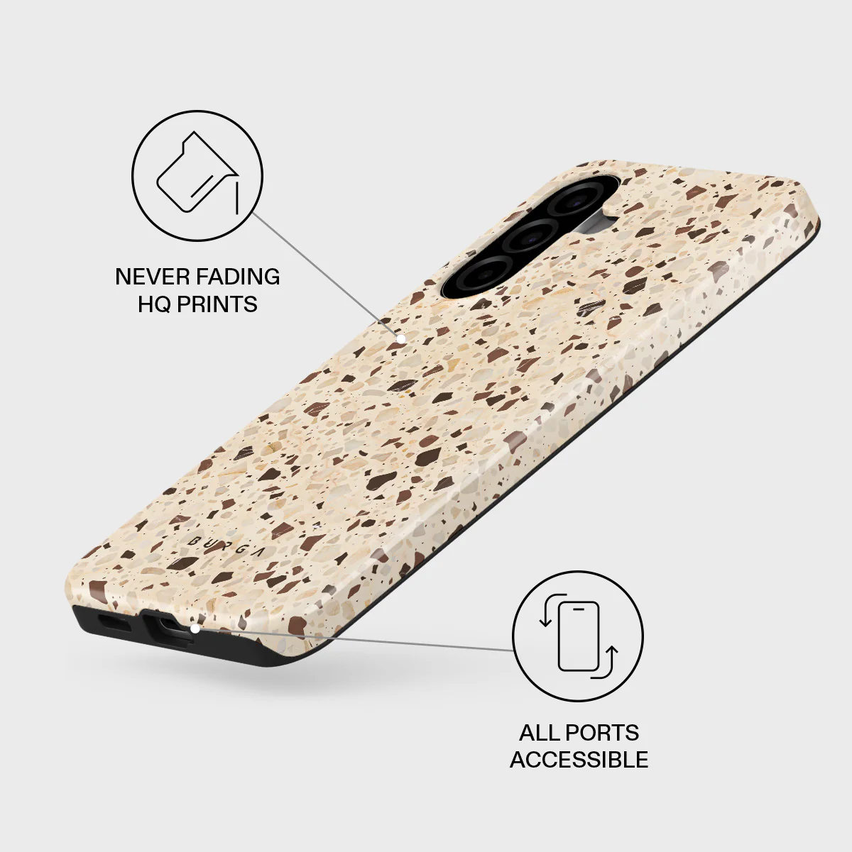 Distant Noise - Terazzo Samsung Galaxy A57 5G Case - Image 3