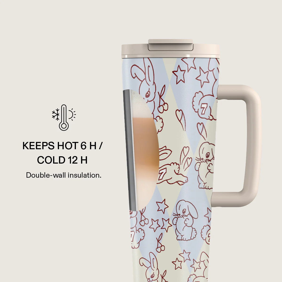 Triple Seven - EasyGrip Travel Mug - Image 4