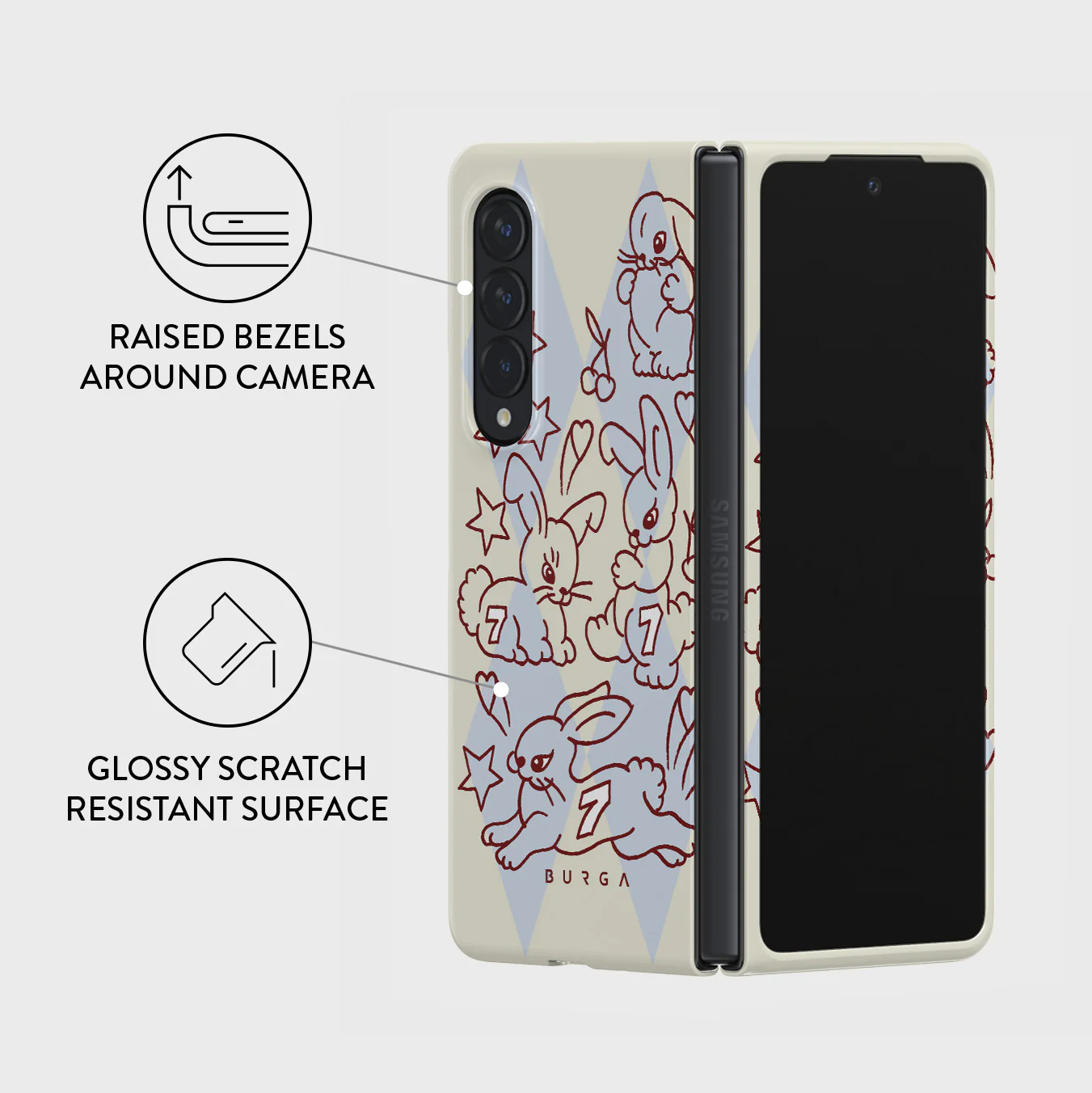 Triple Seven - Samsung Galaxy Z Fold 4 Case - Image 3