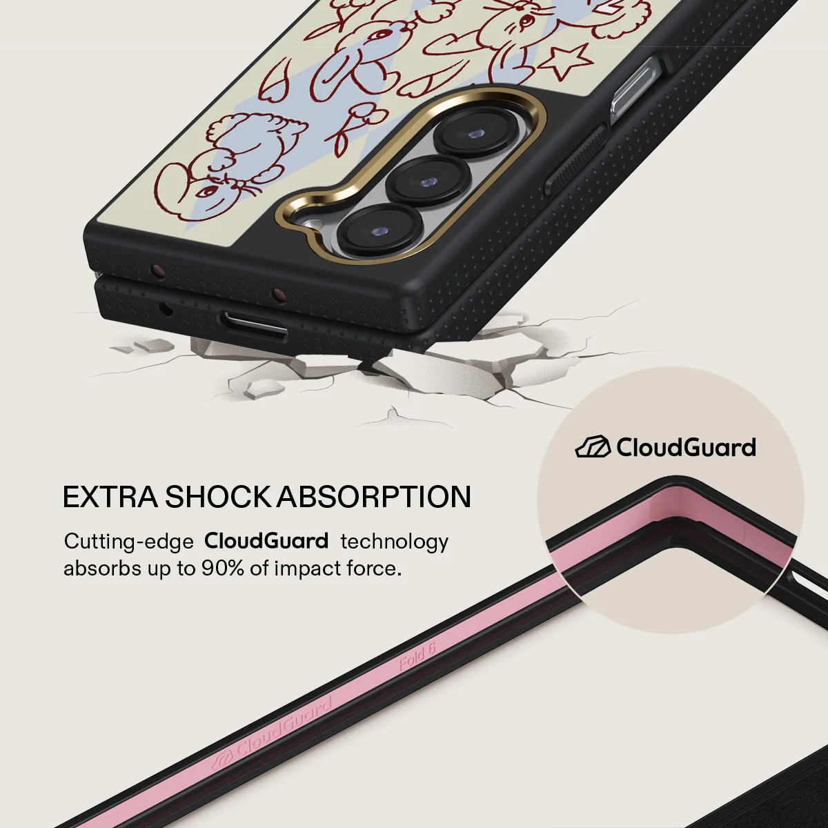 Triple Seven - Samsung Galaxy Z Fold 6 Case - Image 3