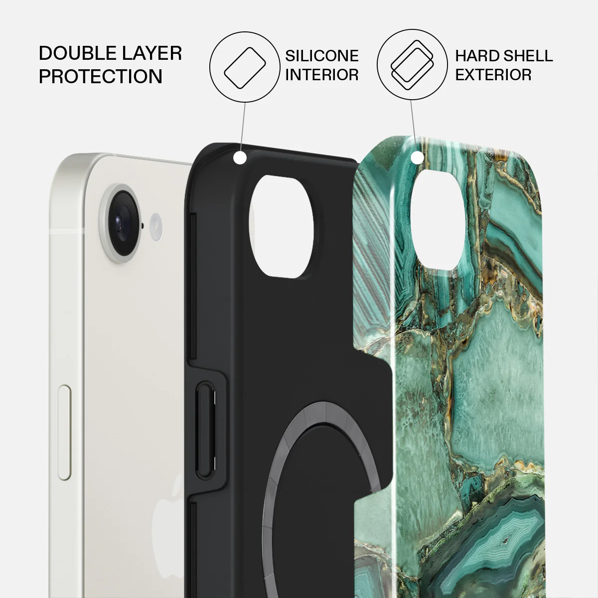 Ubud Jungle - Turquoise iPhone 17e Case - Image 2