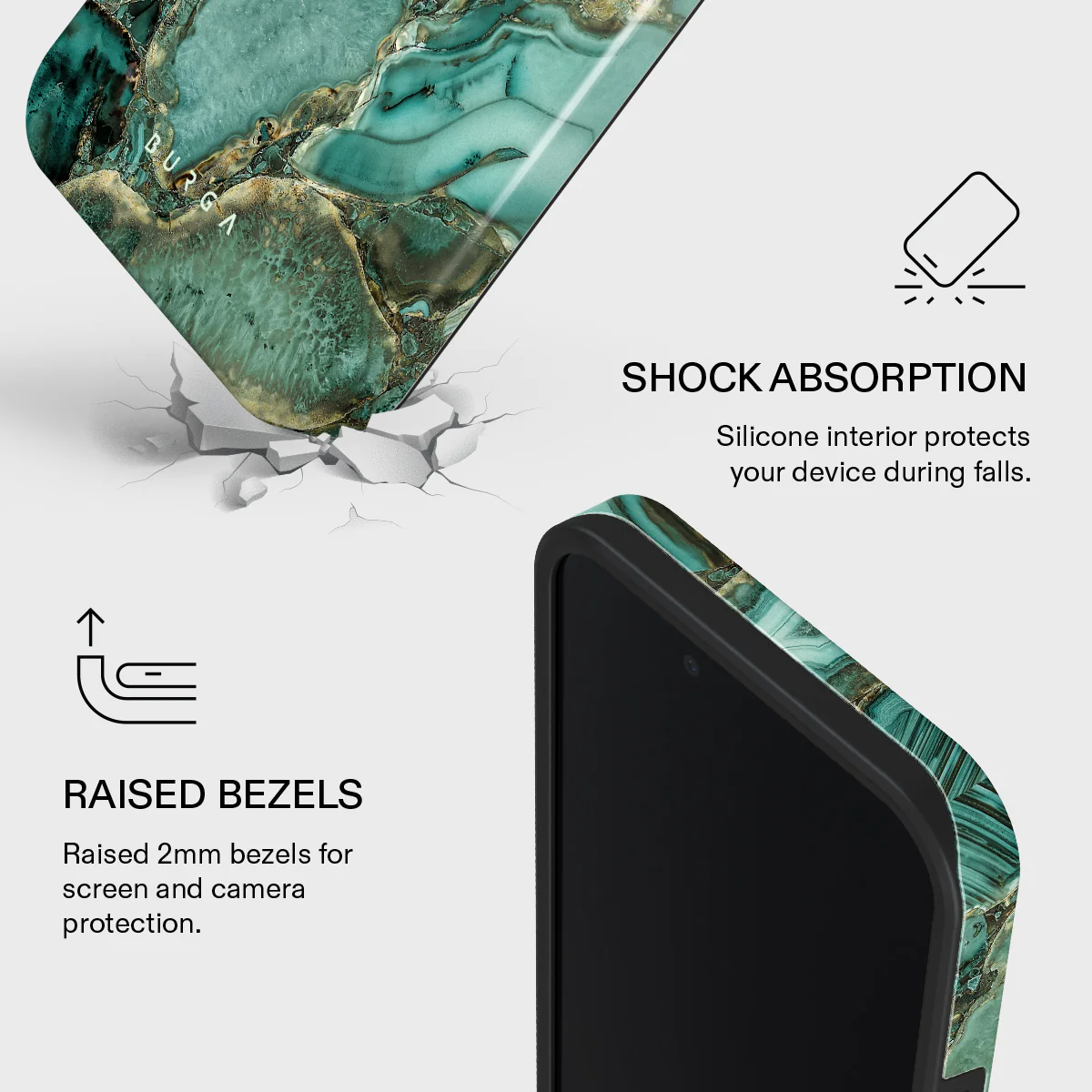 Ubud Jungle - Turquoise iPhone 17e Case - Image 4