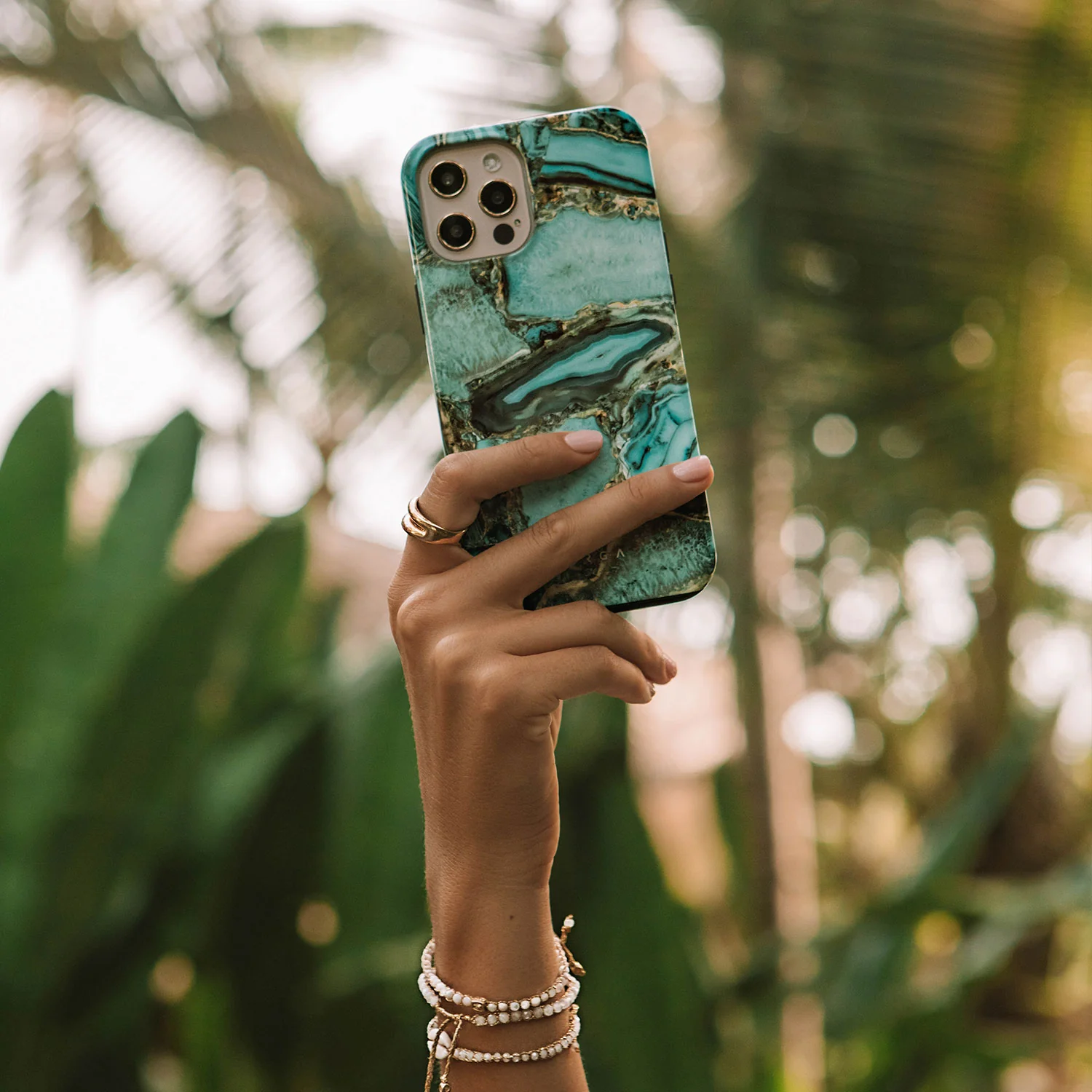 Ubud Jungle - Turquoise iPhone 17e Case - Image 7