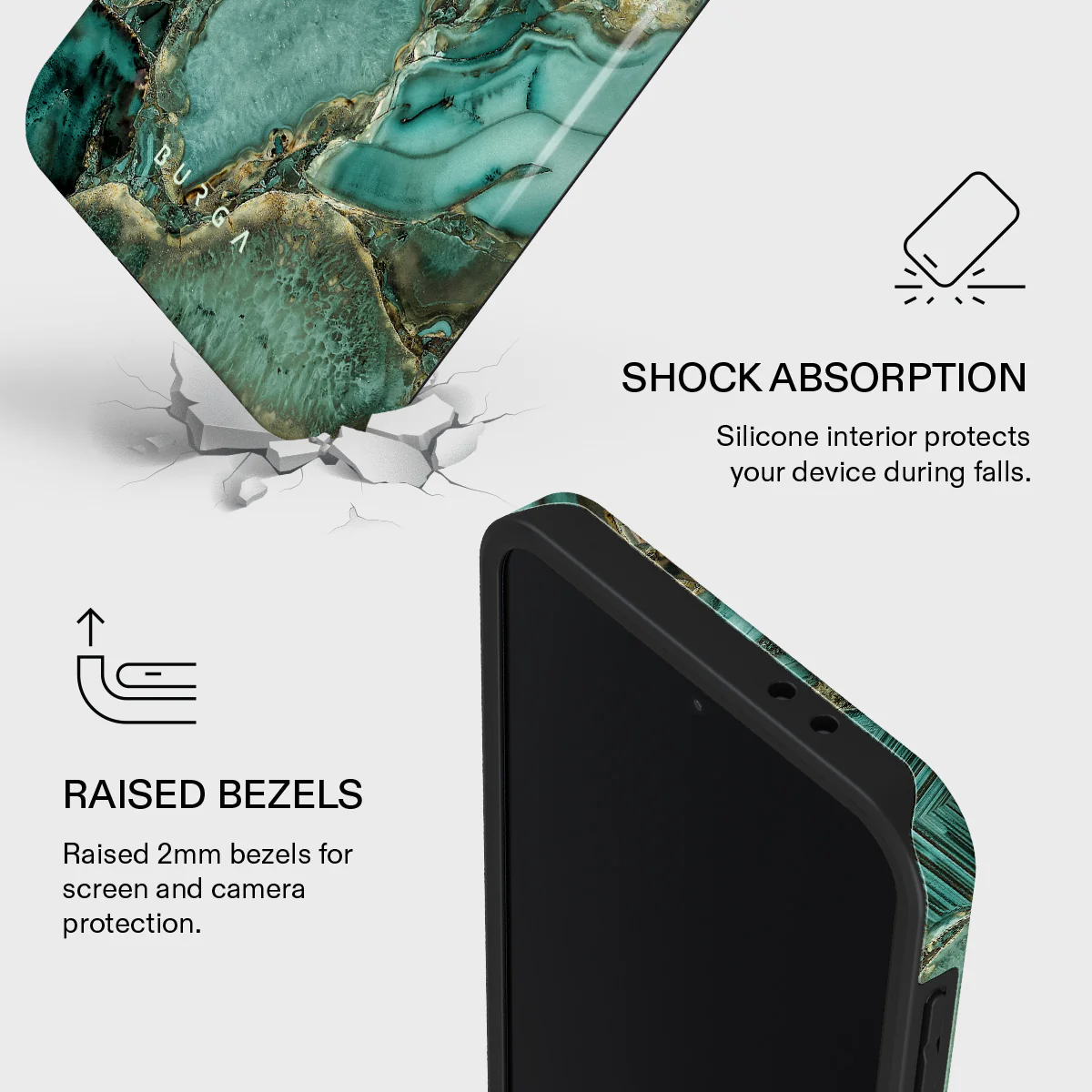 Ubud Jungle - Turquoise Samsung Galaxy A37 5G Case - Image 4