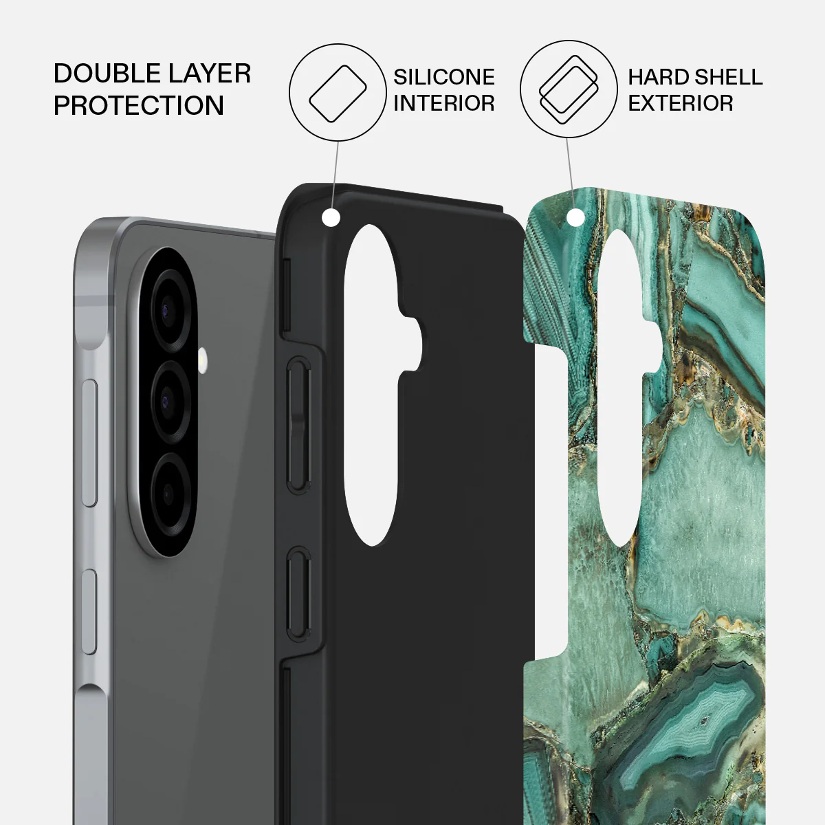 Ubud Jungle - Turquoise Samsung Galaxy A57 5G Case - Image 2