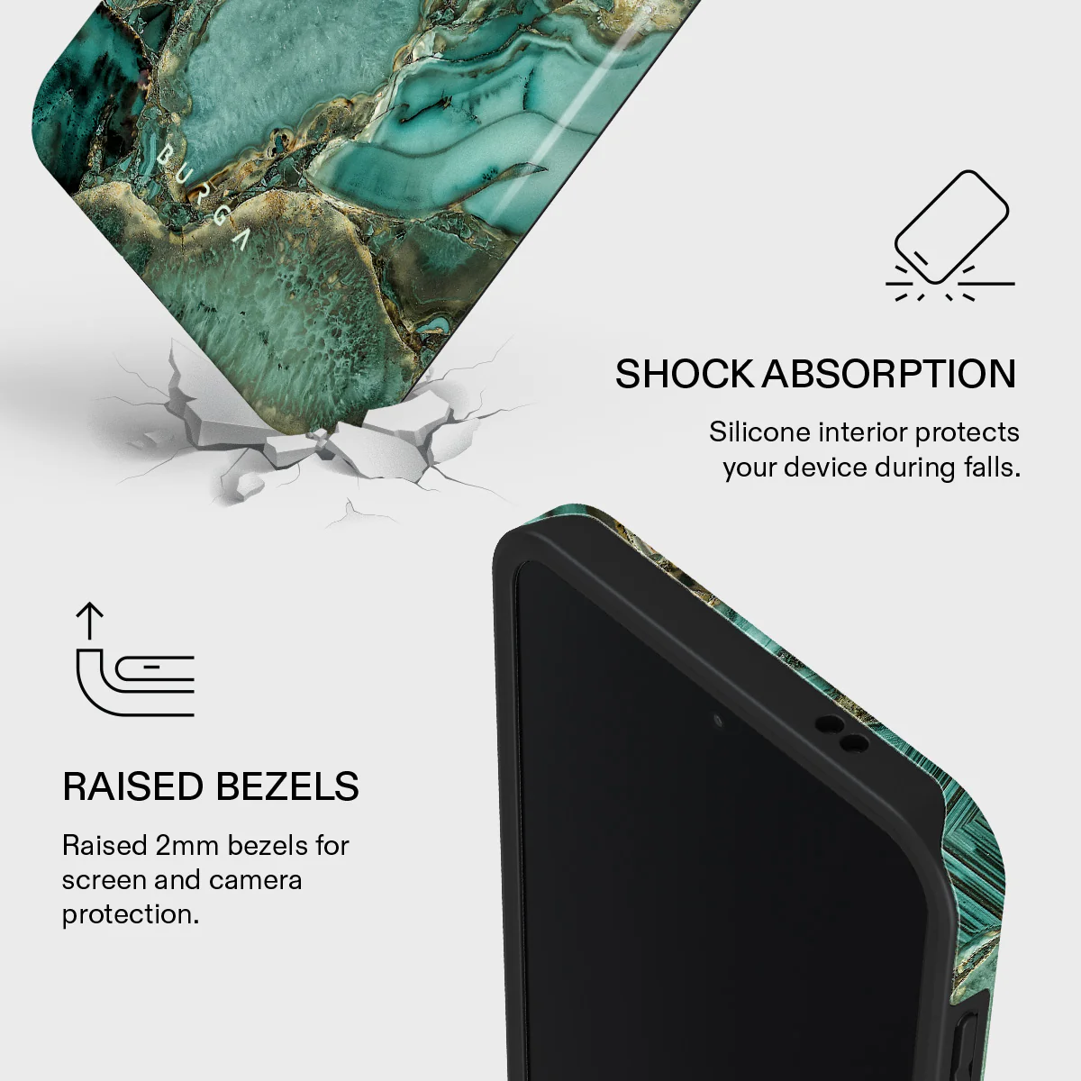 Ubud Jungle - Turquoise Samsung Galaxy A57 5G Case - Image 4