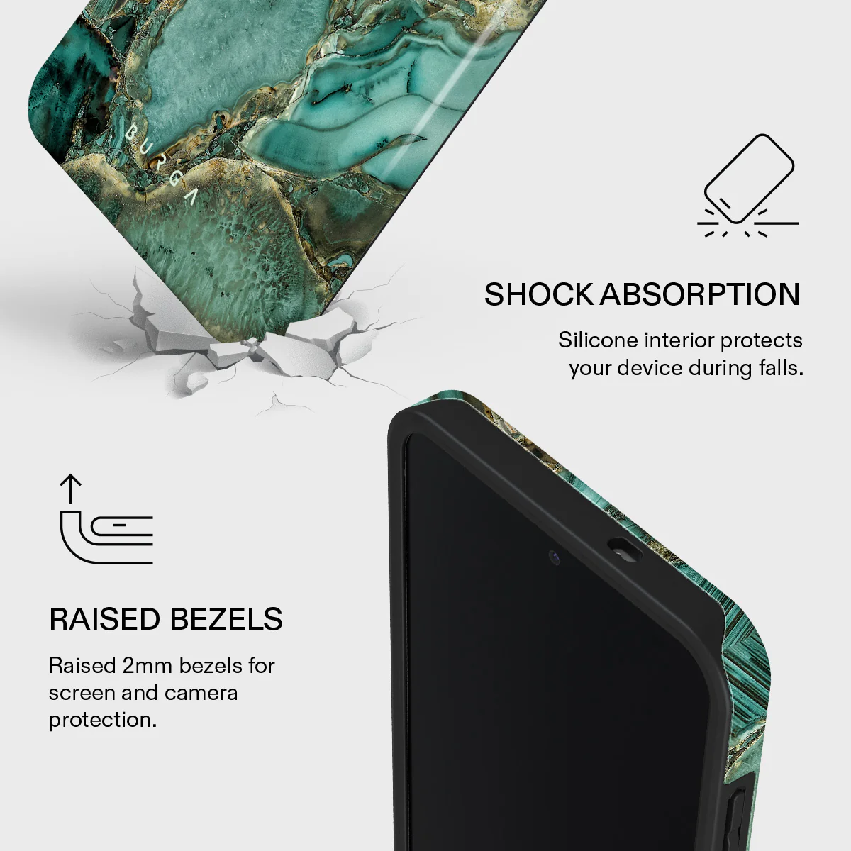 Ubud Jungle - Turquoise Samsung Galaxy S25 FE Case - Image 4