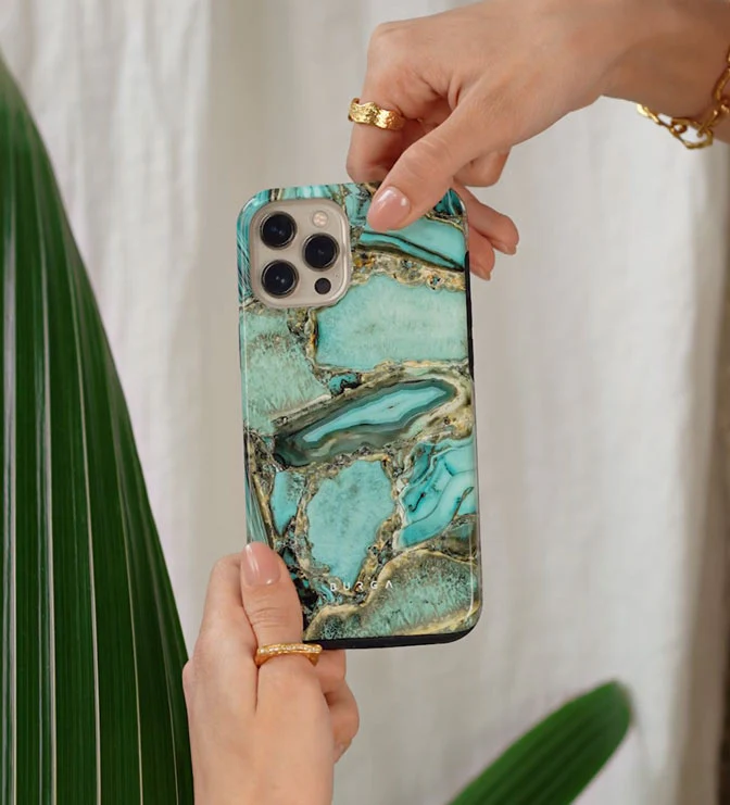 Ubud Jungle - Turquoise Samsung Galaxy S25 FE Case - Image 5