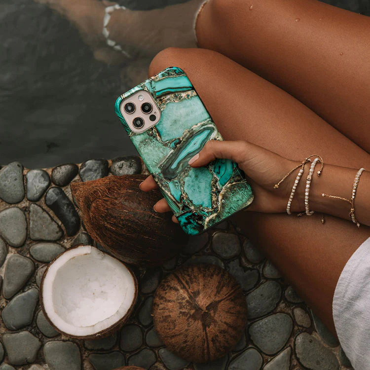 Ubud Jungle - Turquoise Samsung Galaxy S25 FE Case - Image 6