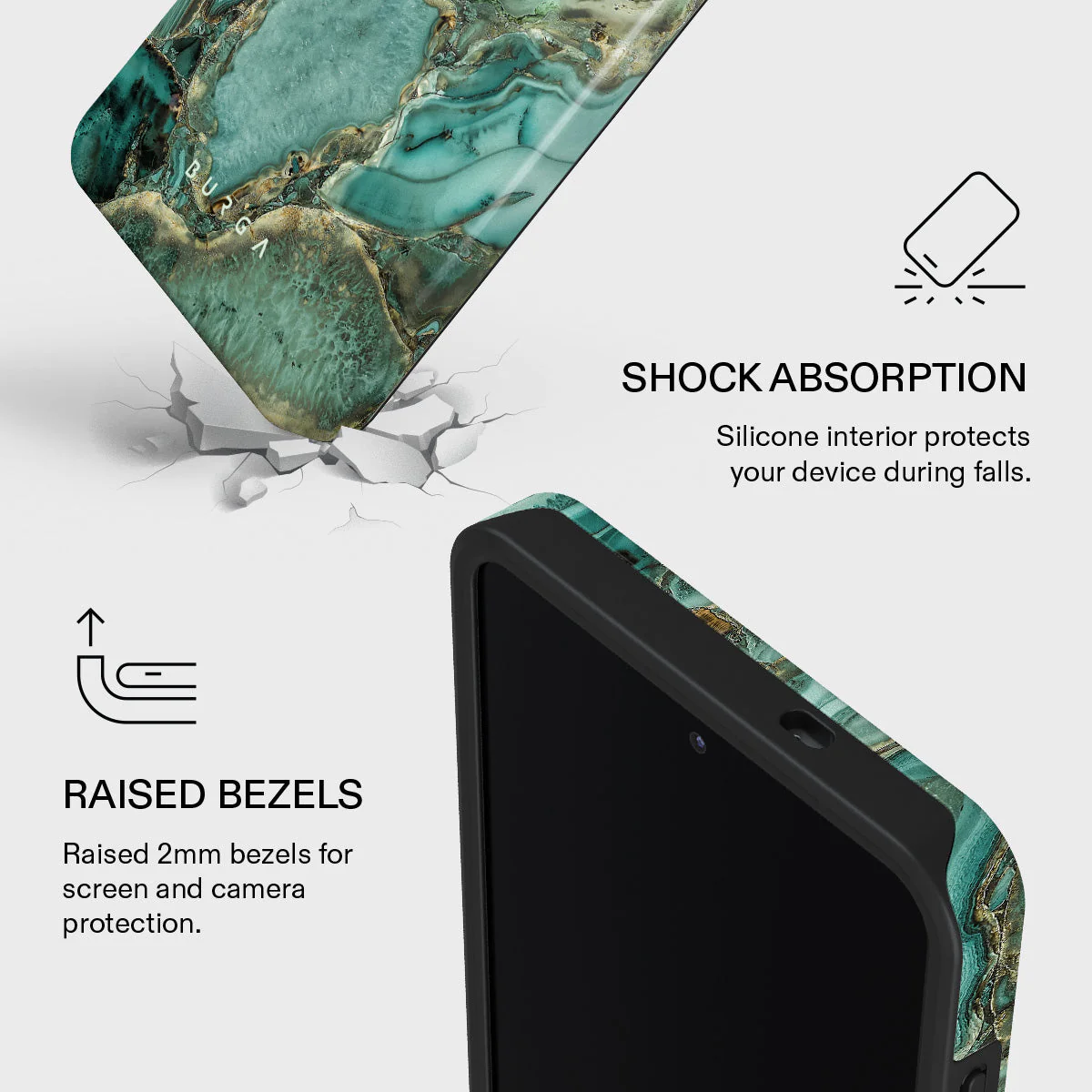 Ubud Jungle - Turquoise Samsung Galaxy S26 Case - Image 4