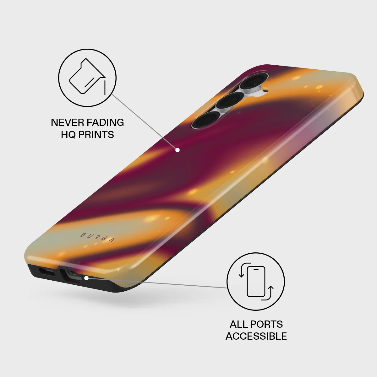 Twin Flame - Samsung Galaxy S25 FE Case - Image 3