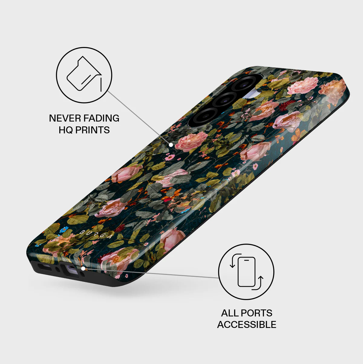 Bloomy Garden - Vintage Samsung Galaxy A37 5G Case - Image 3