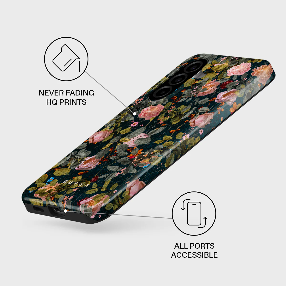 Bloomy Garden - Vintage Samsung Galaxy A57 5G Case - Image 3