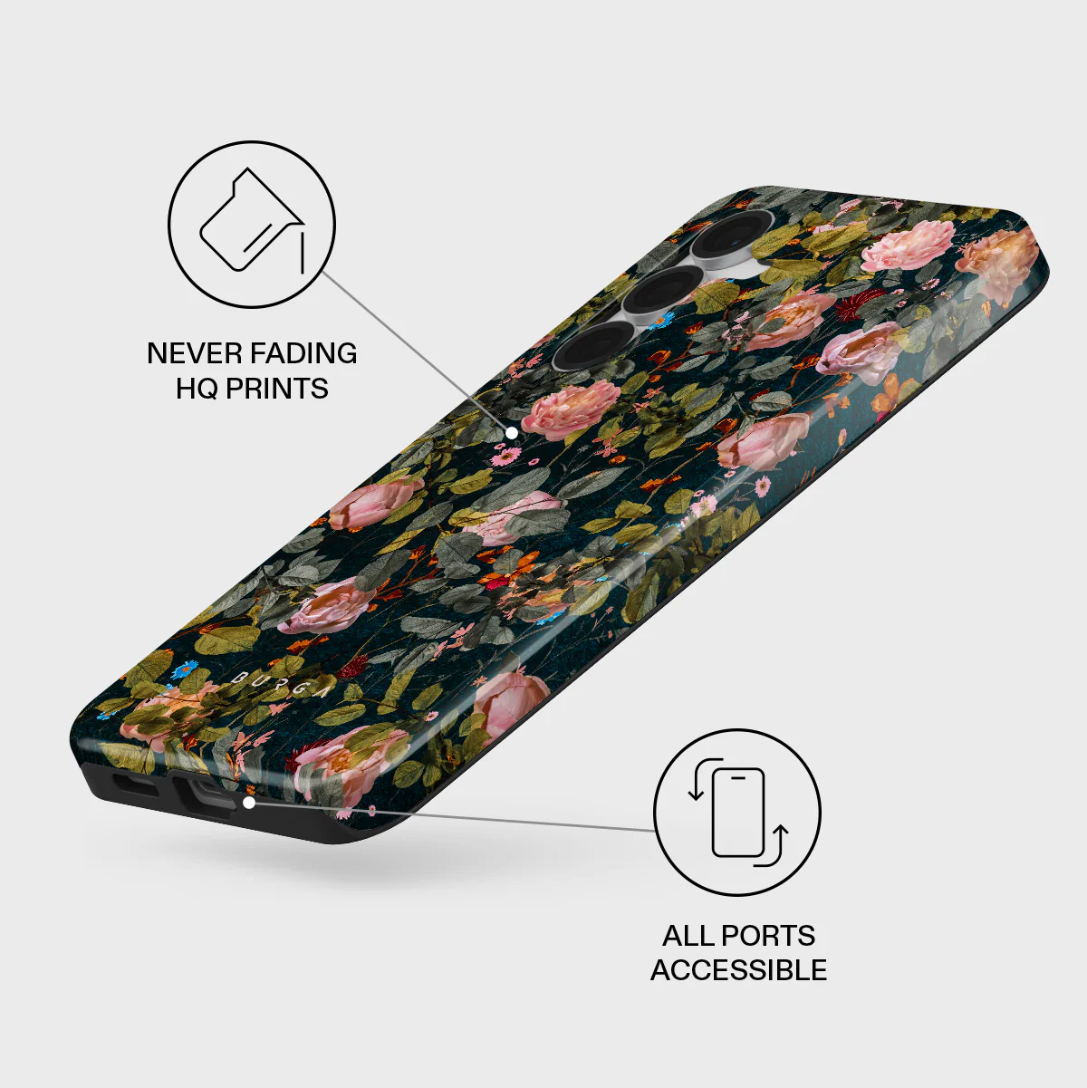 Bloomy Garden - Vintage Samsung Galaxy S25 FE Case - Image 3