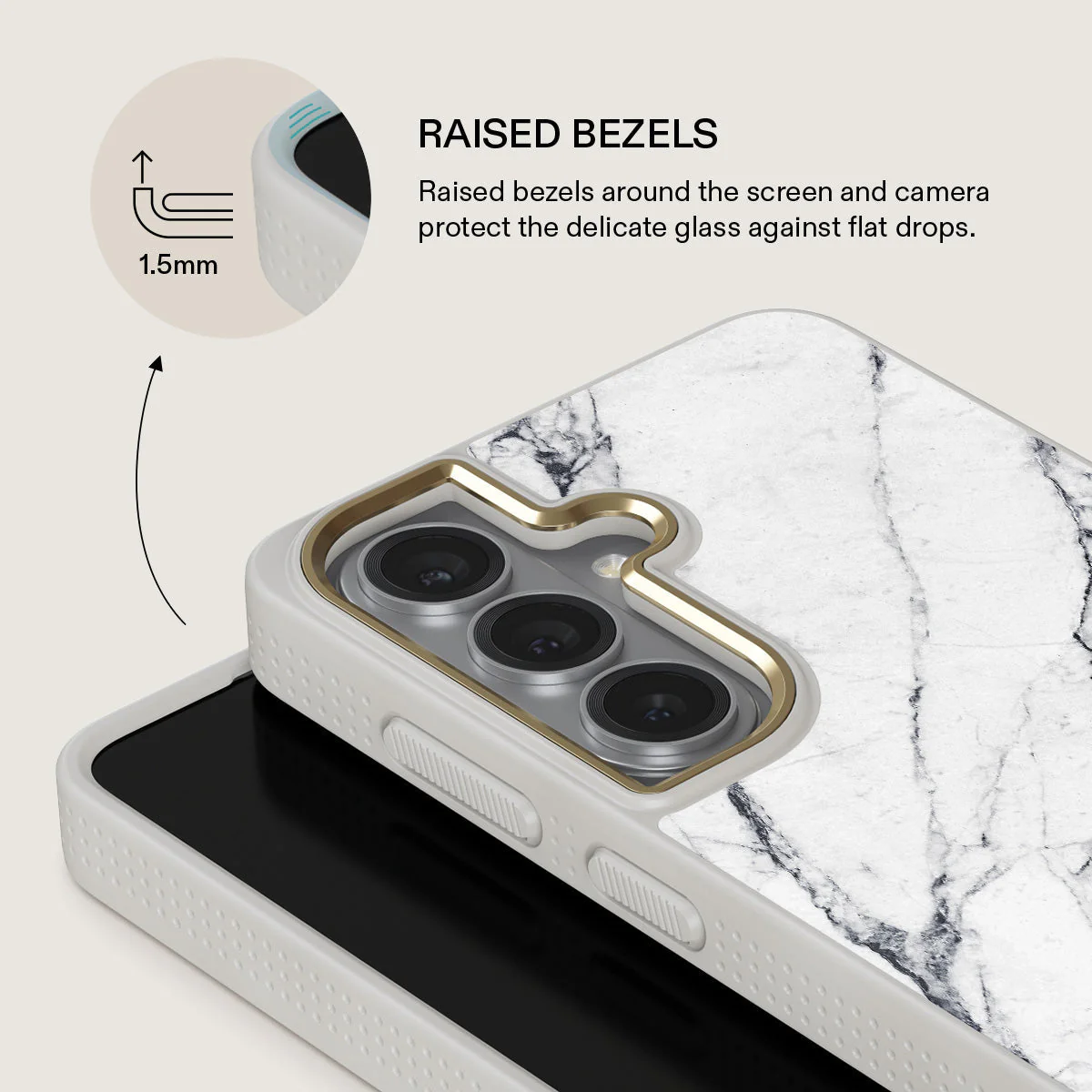 Satin White - Marble Samsung Galaxy S26 Case - Image 29