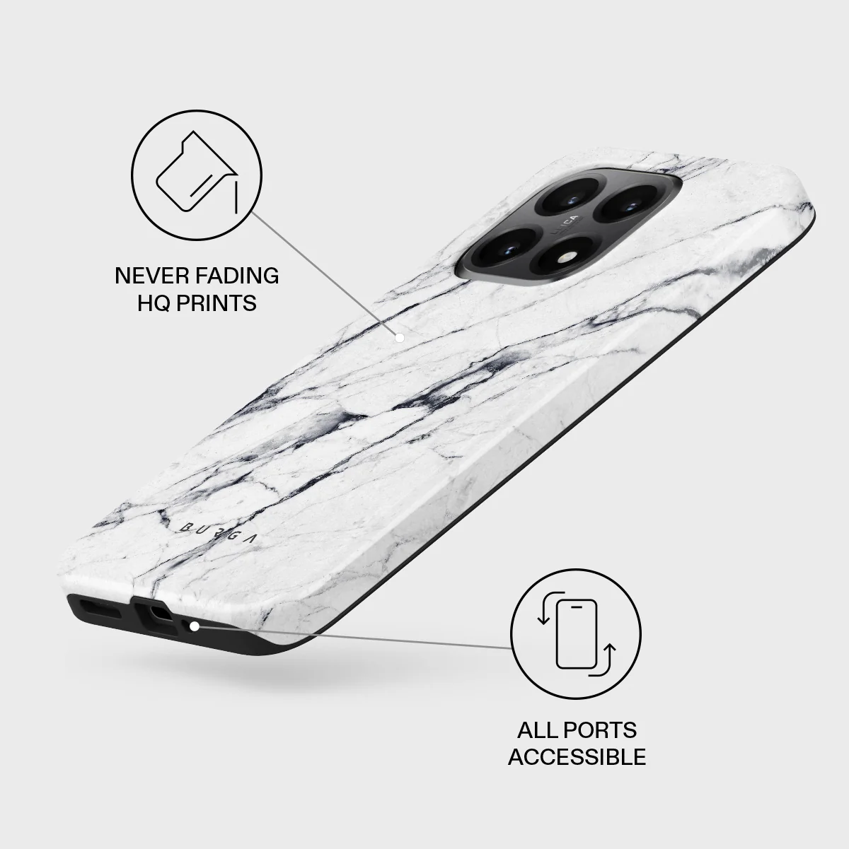 Satin White - Marble Xiaomi 15T Case - Image 3