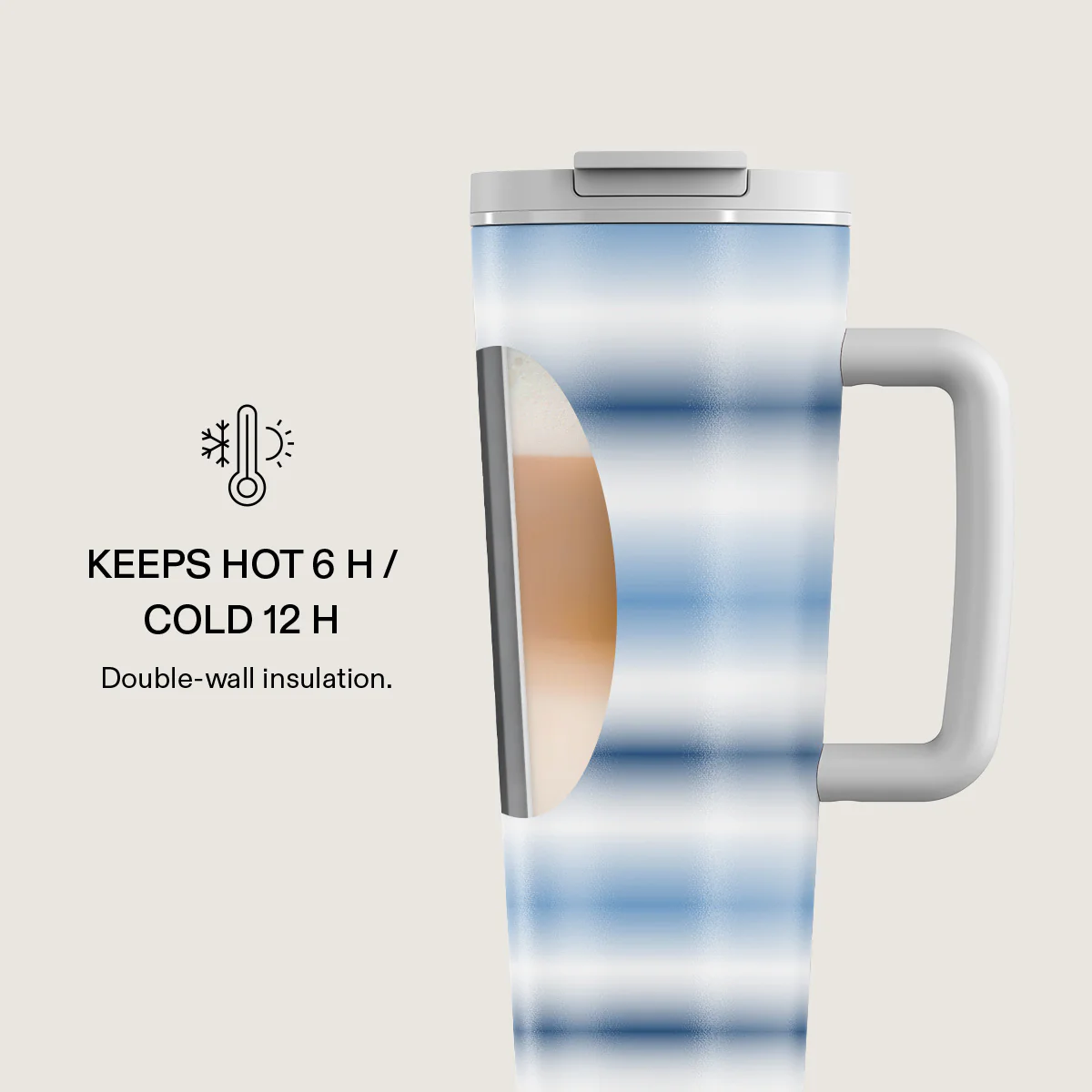 White Noise - EasyGrip Travel Mug - Image 4
