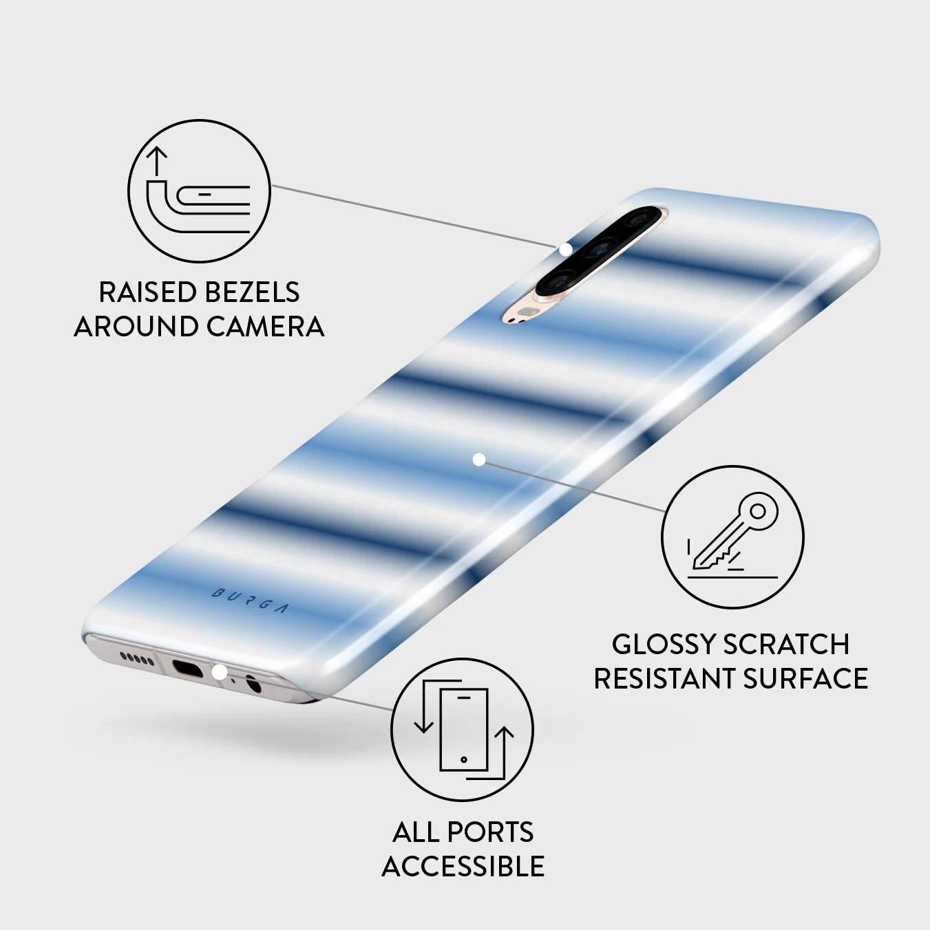 White Noise - Huawei P30 Case - Image 3