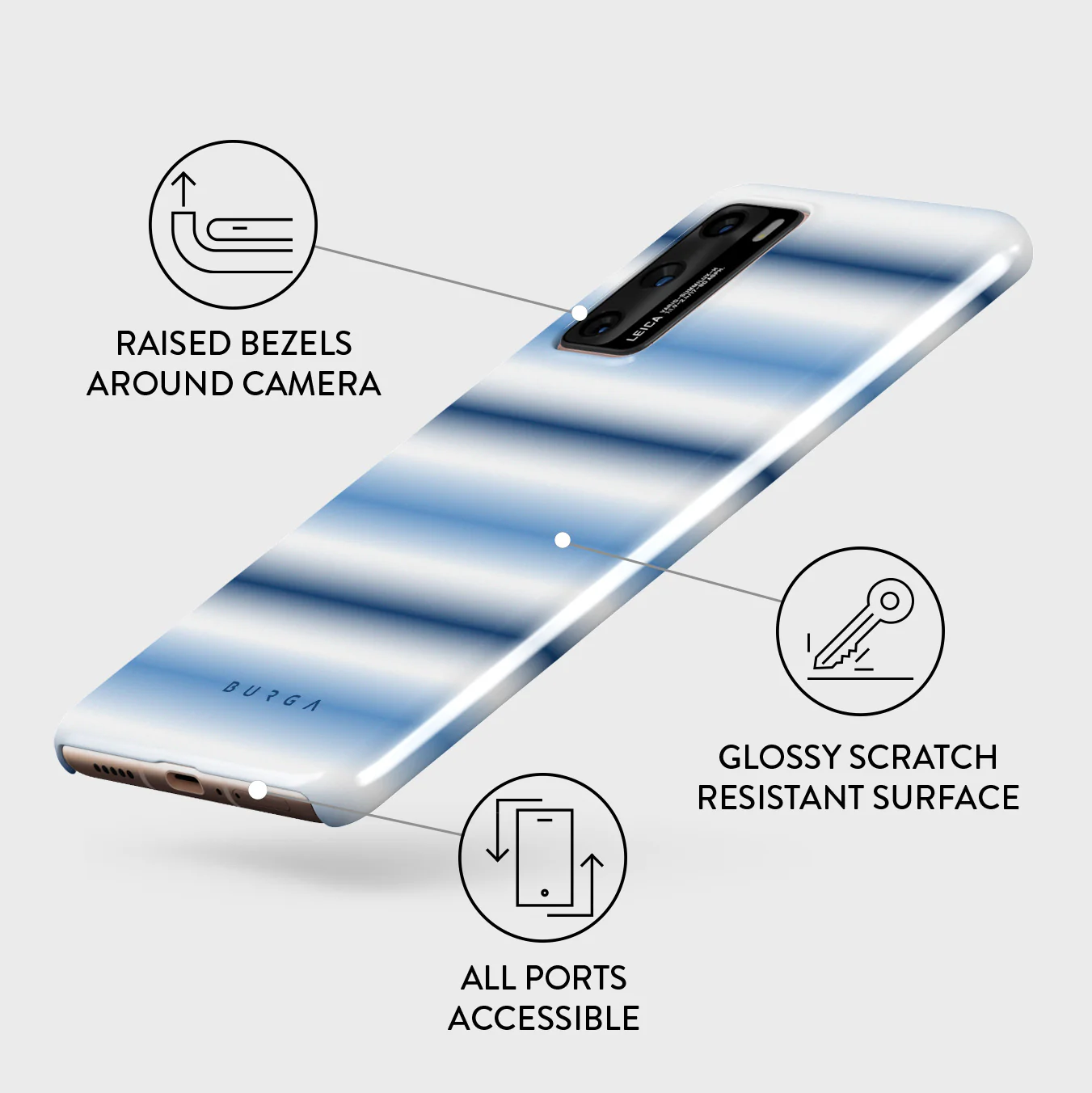 White Noise - Huawei P40 Case - Image 3