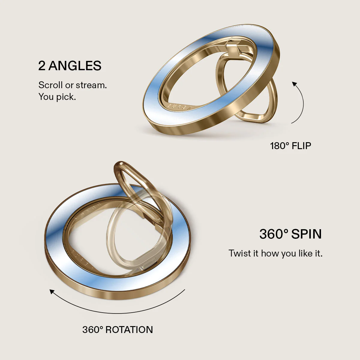 White Noise - Magnetic Ring Holder - Image 7