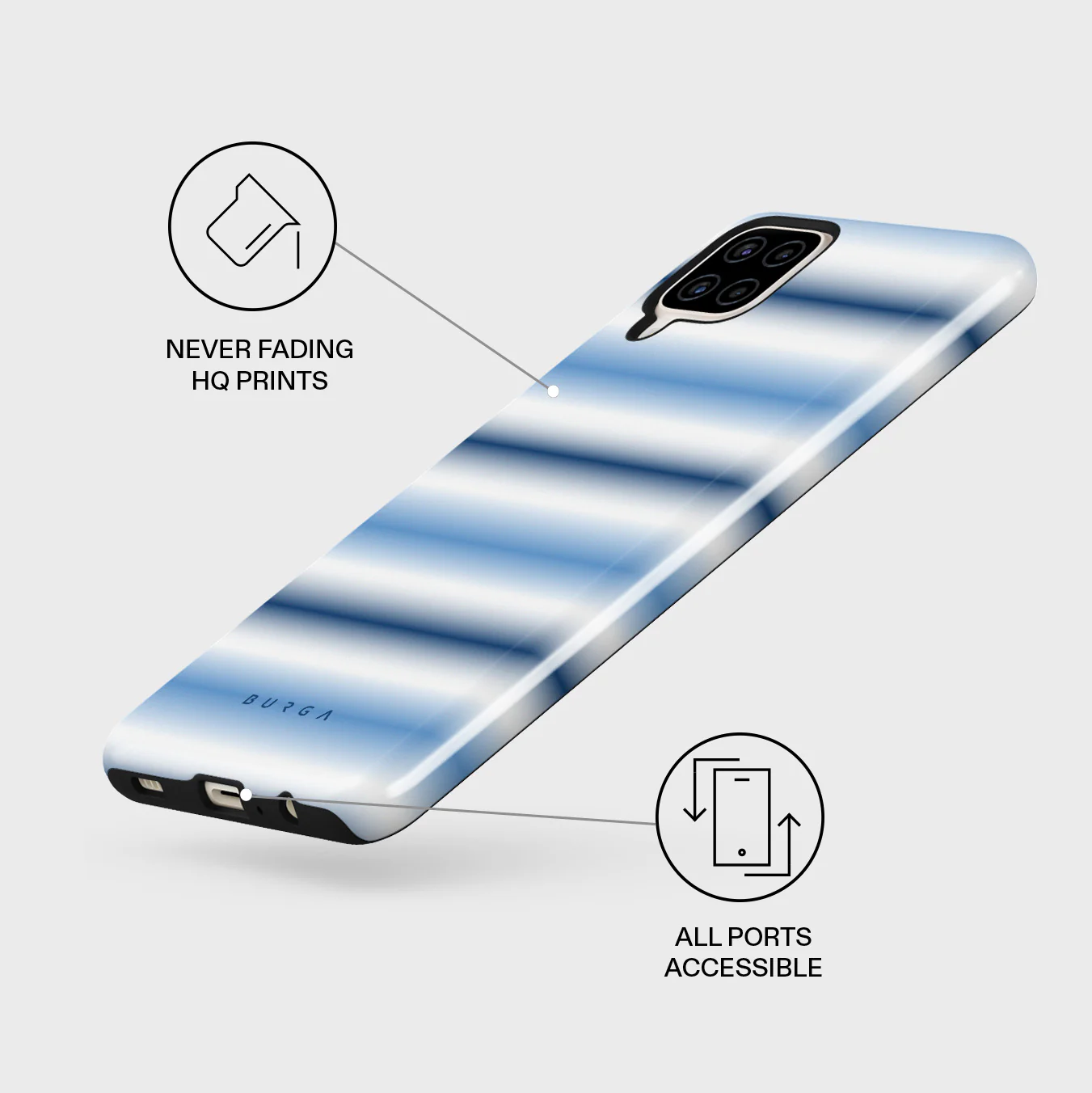 White Noise - Samsung Galaxy A12 4G Case - Image 3