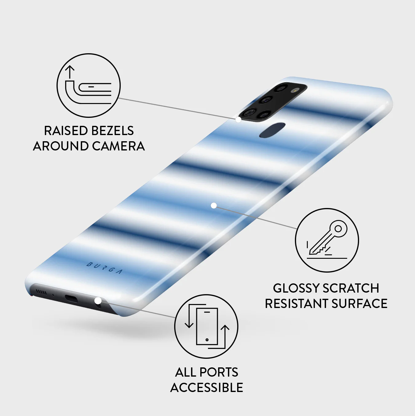 White Noise - Samsung Galaxy A21s 4G Case - Image 3