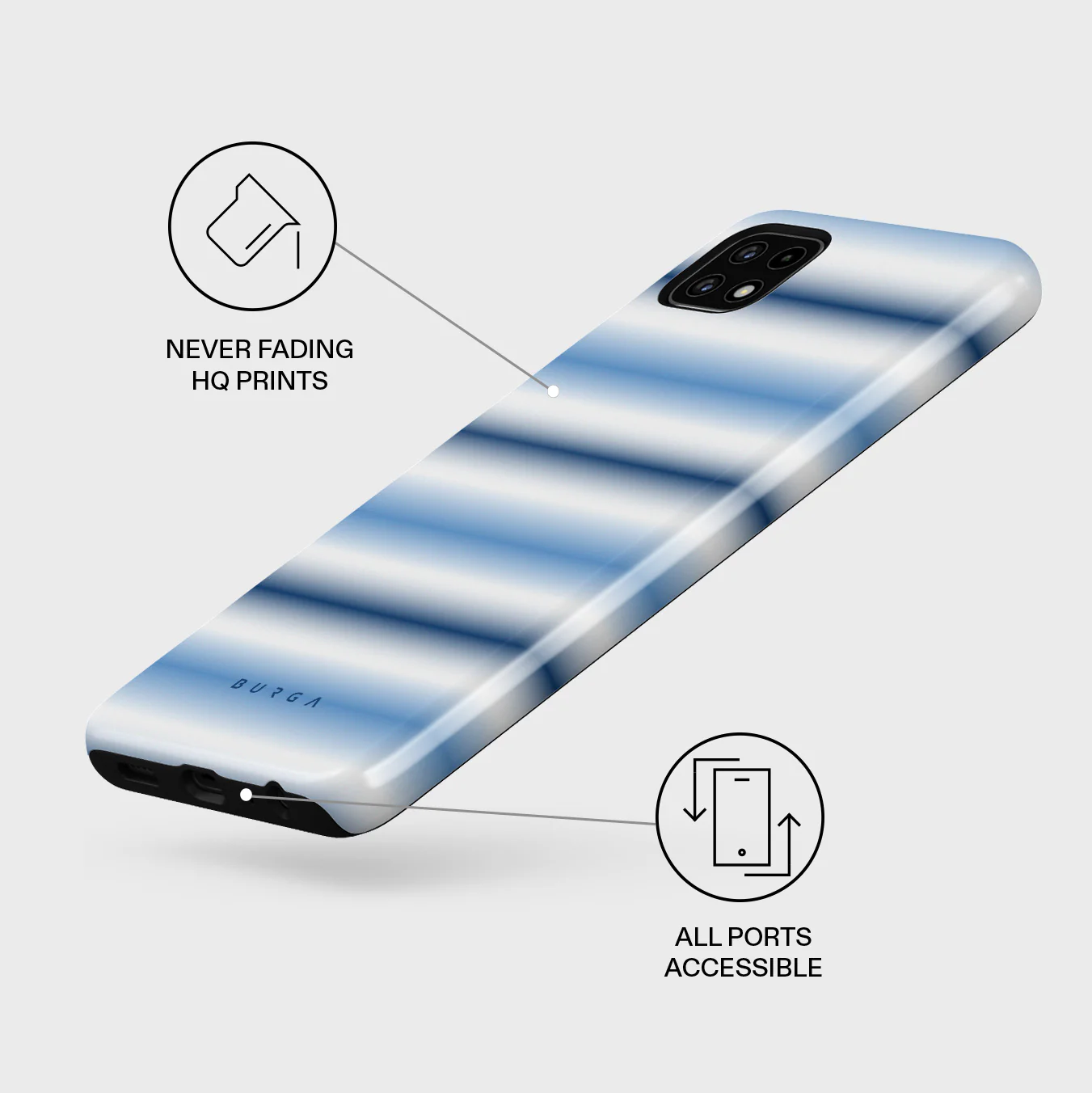 White Noise - Samsung Galaxy A22 5G Case - Image 3