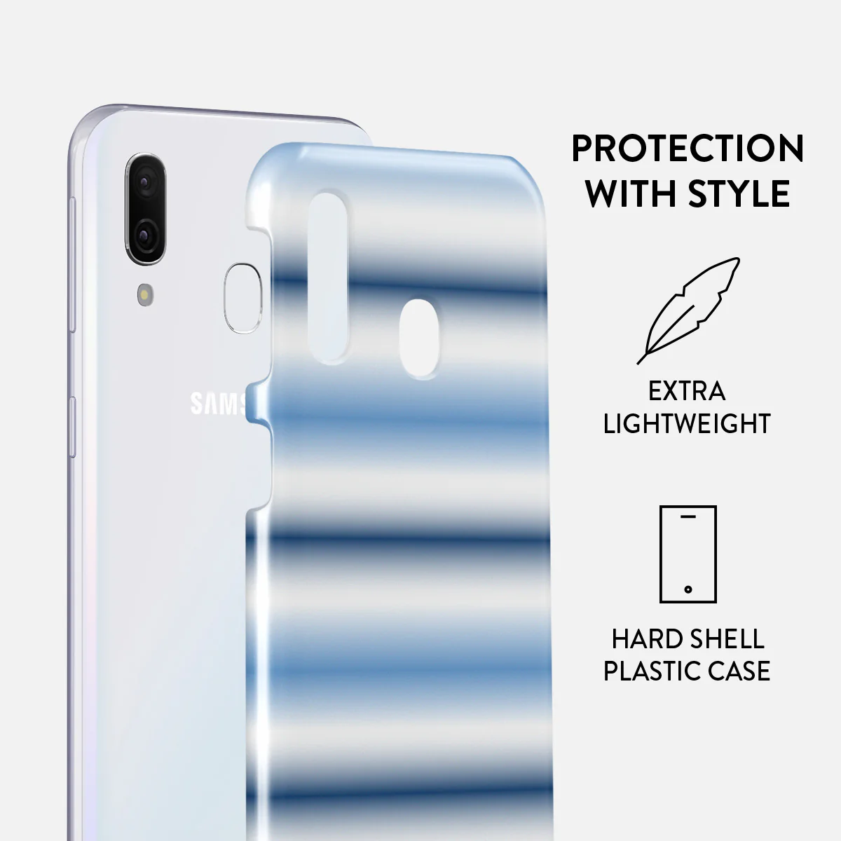 White Noise - Samsung Galaxy A40 Case - Image 2