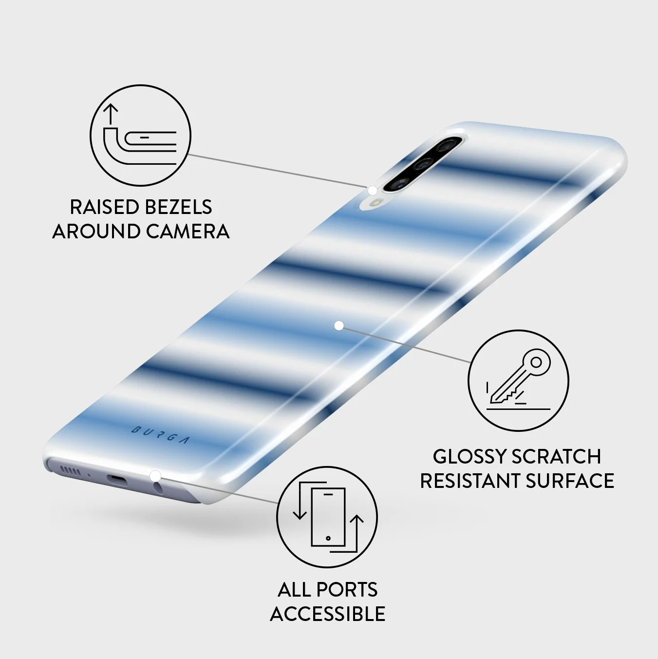 White Noise - Samsung Galaxy A50 Case - Image 3