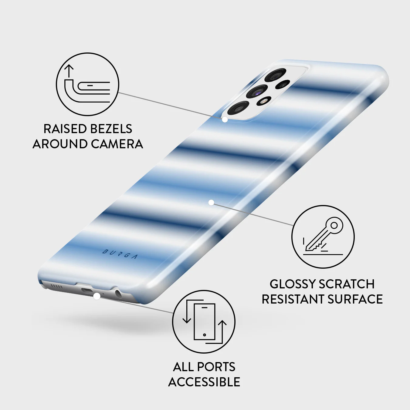White Noise - Samsung Galaxy A72 4G / 5G Case - Image 3