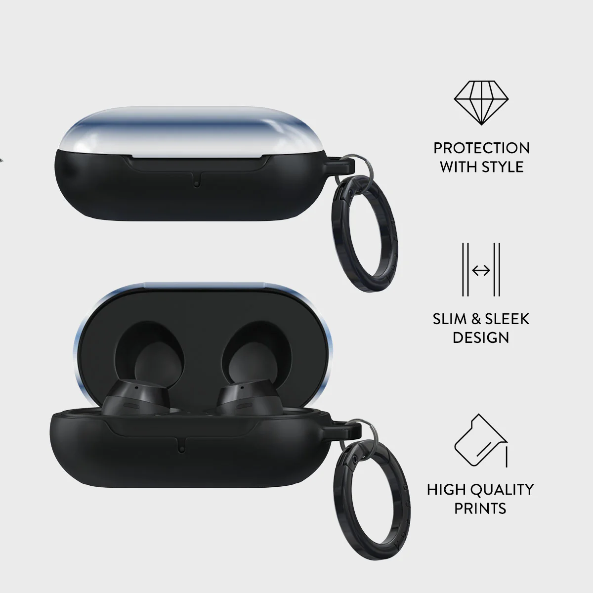 White Noise - Samsung Galaxy Buds Plus Case - Image 4