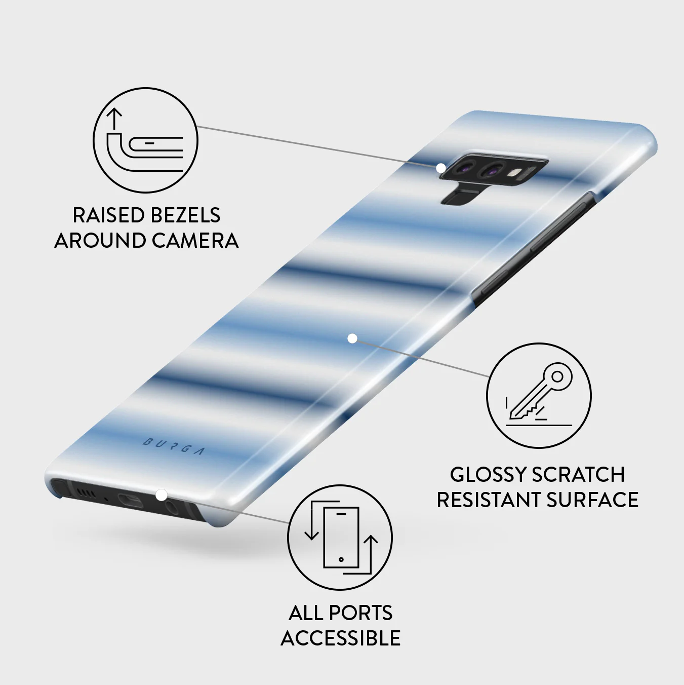 White Noise - Samsung Galaxy Note 9 Case - Image 3